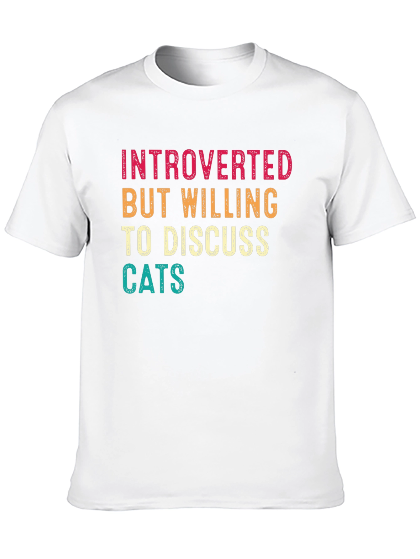 Introverted Cat Lover Tee - Funny Graphic T-Shirt