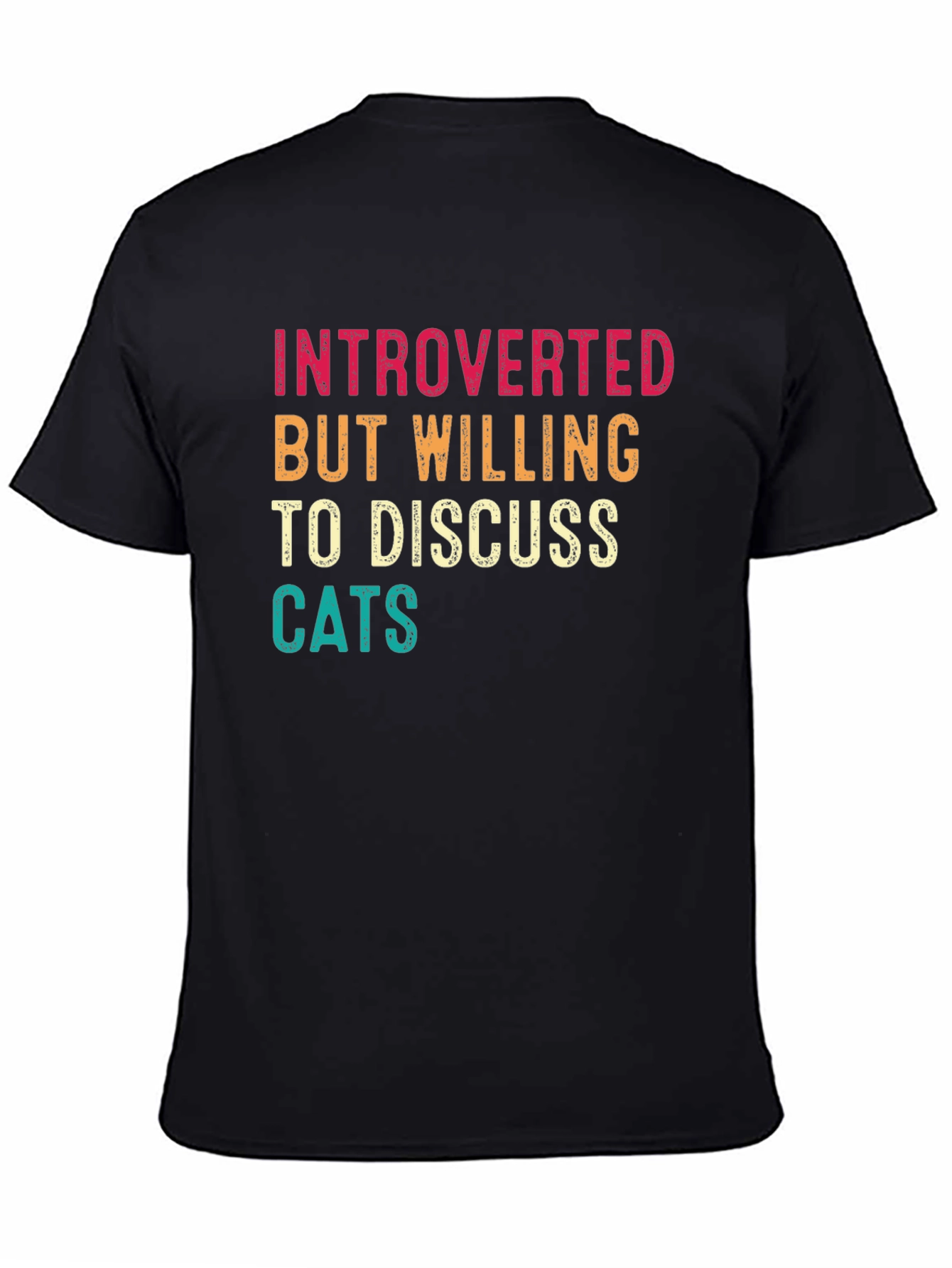 Introverted Cat Lover Tee - Funny Graphic T-Shirt