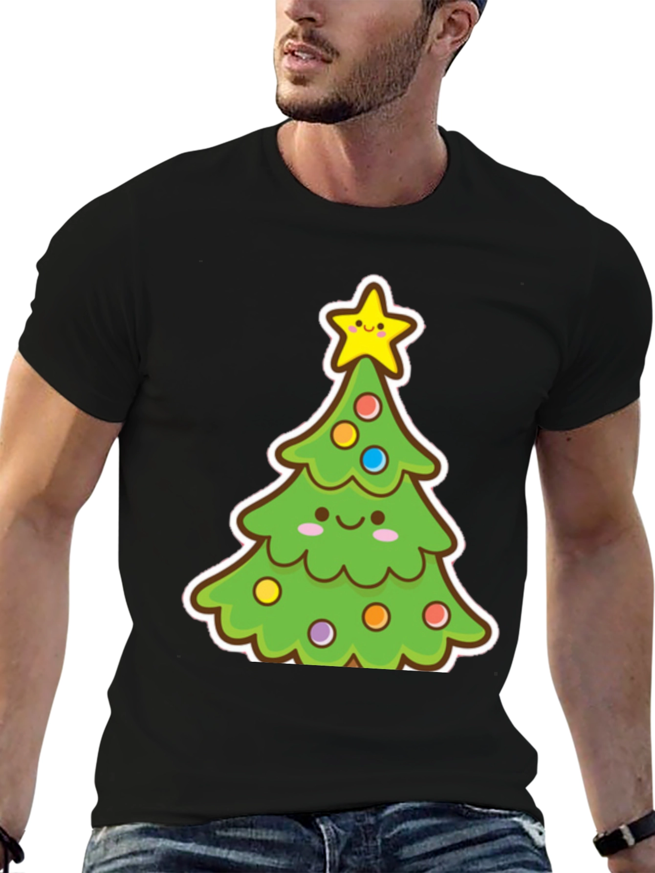Festive Christmas Tree Graphic Tee