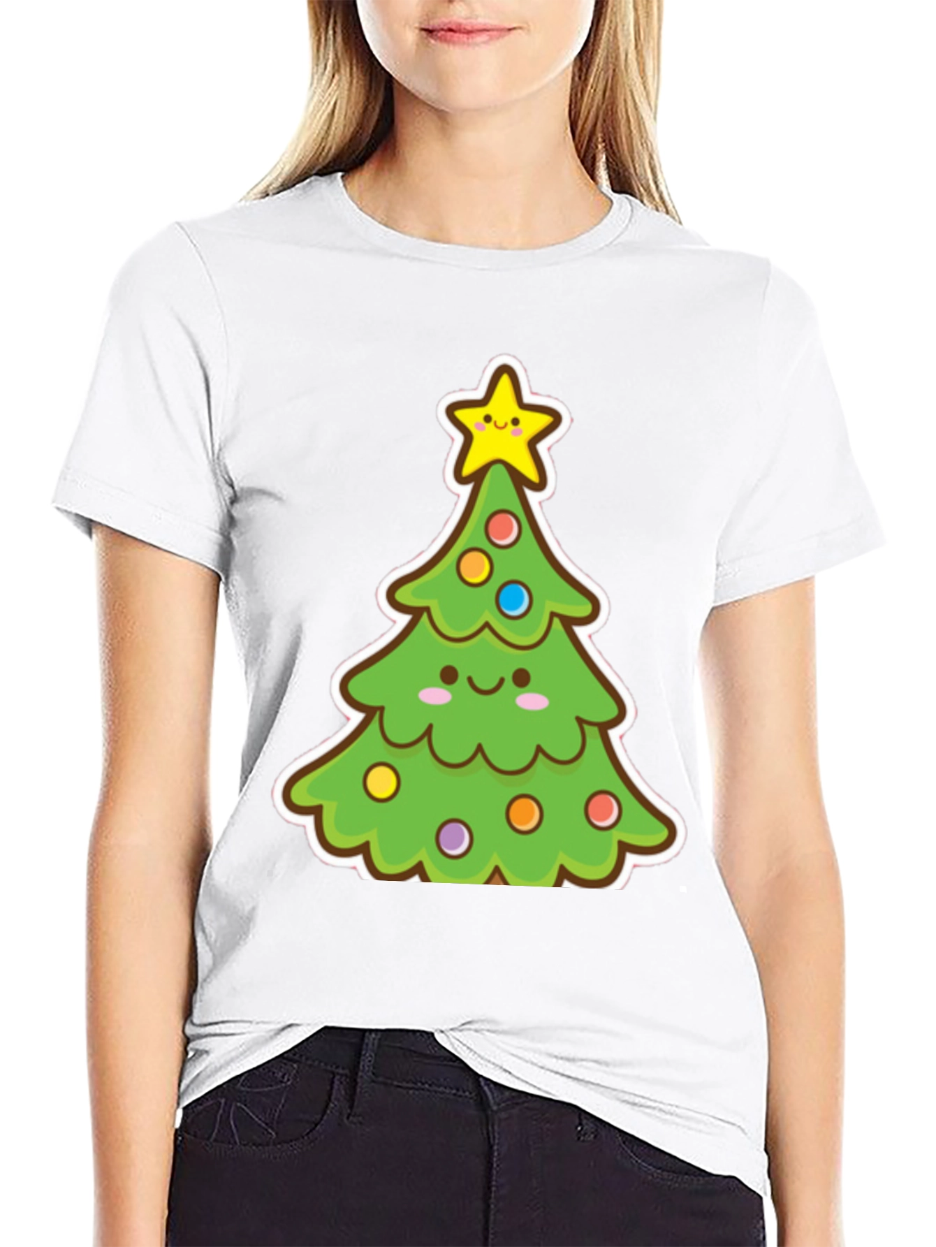 Festive Christmas Tree Graphic Tee
