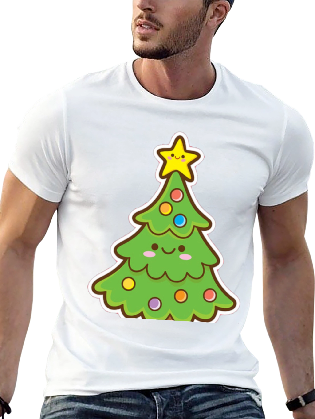 Festive Christmas Tree Graphic Tee
