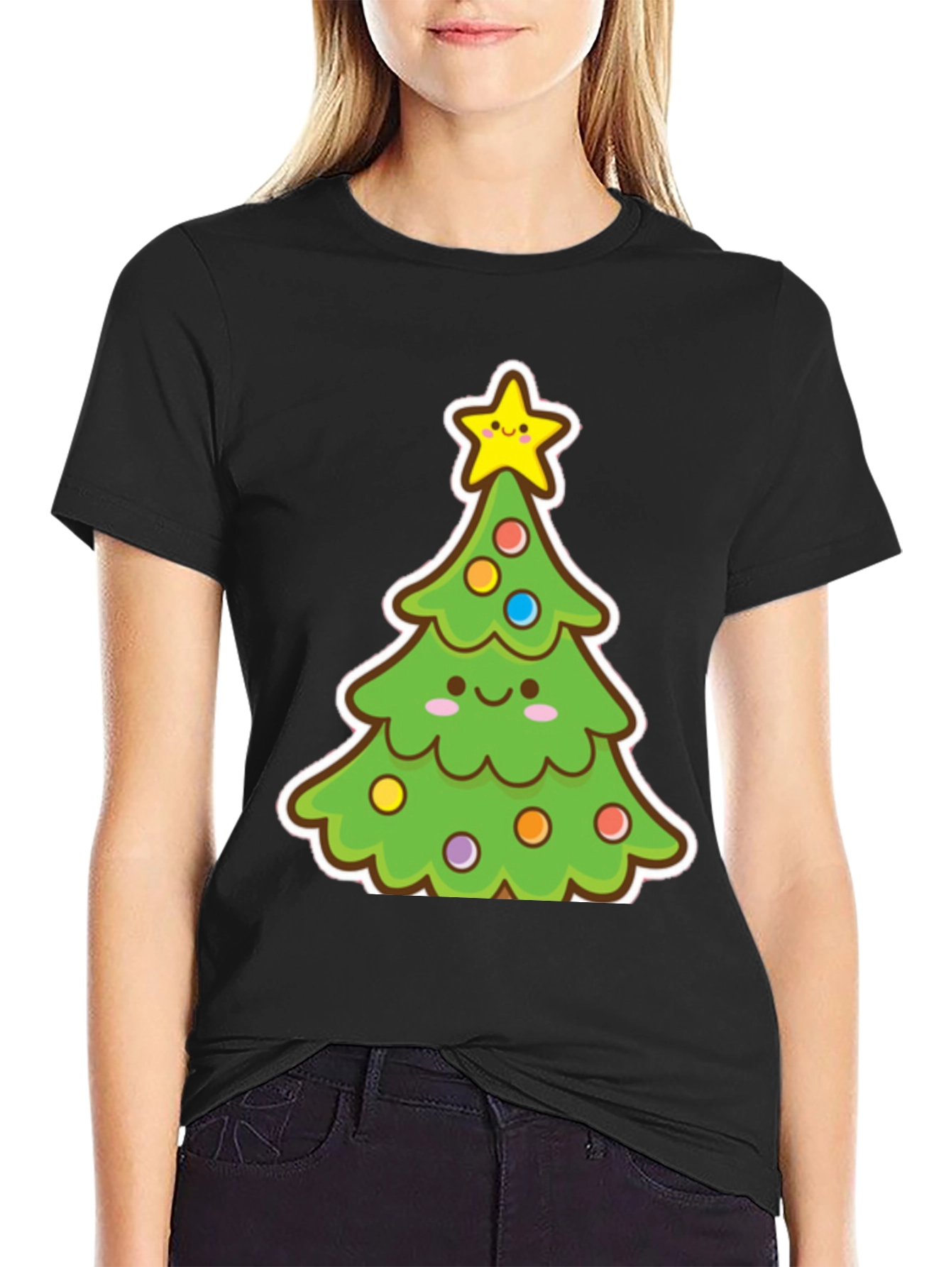 Festive Christmas Tree Graphic Tee
