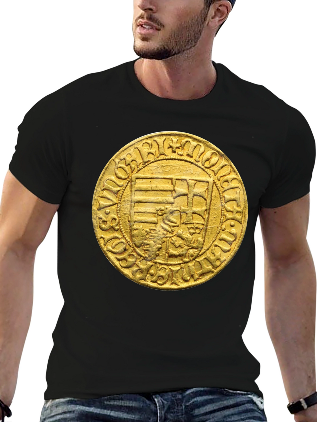 Medieval Coin Graphic T-Shirt