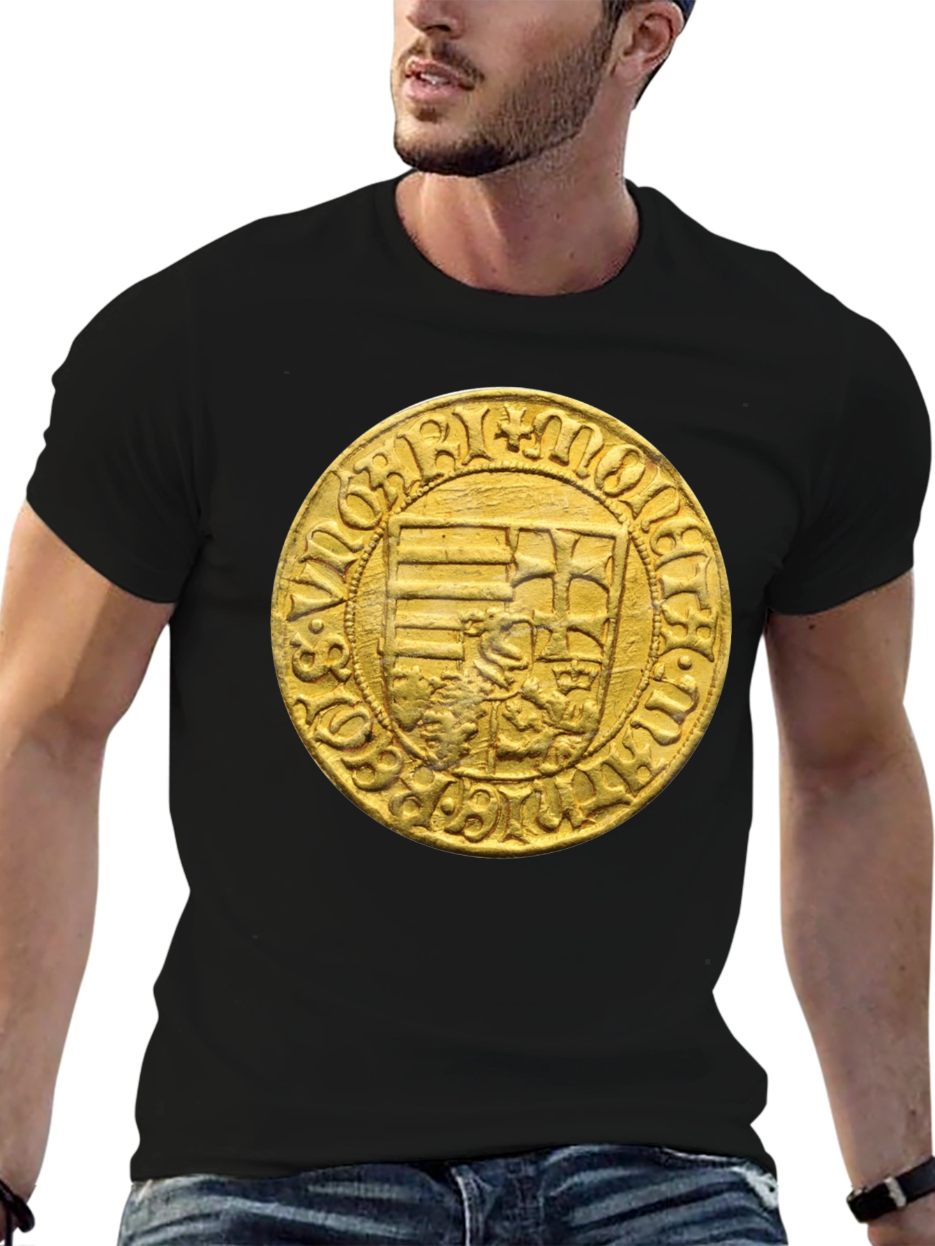 Medieval Coin Graphic T-Shirt