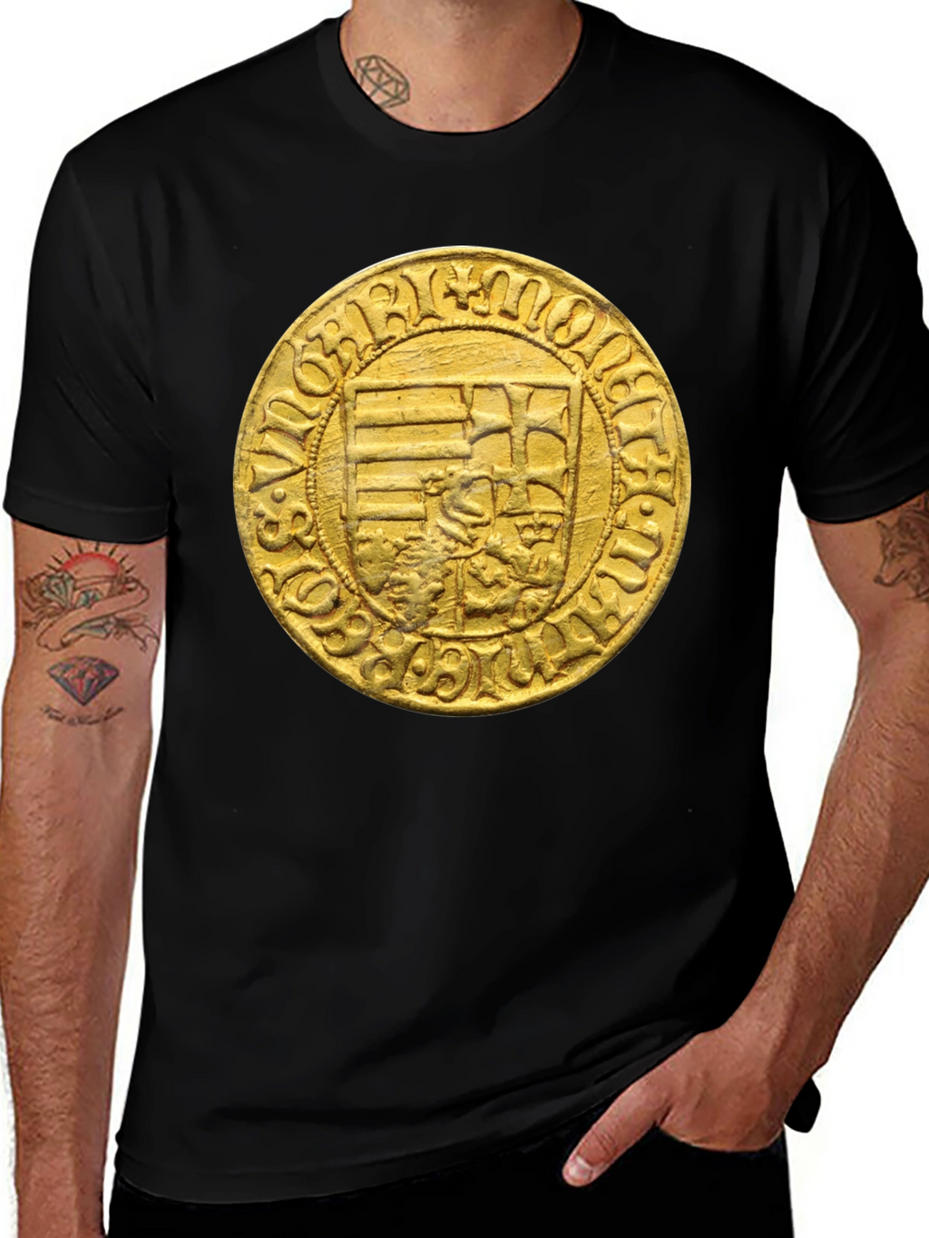 Medieval Coin Graphic T-Shirt
