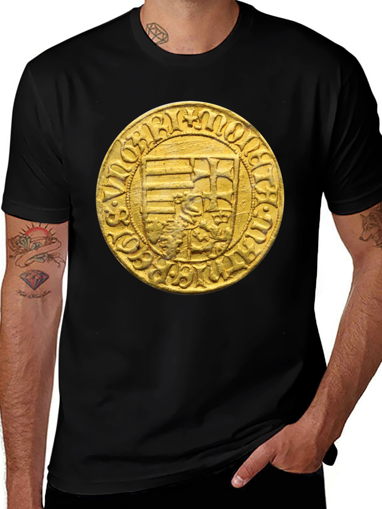 Medieval Coin Graphic T-Shirt