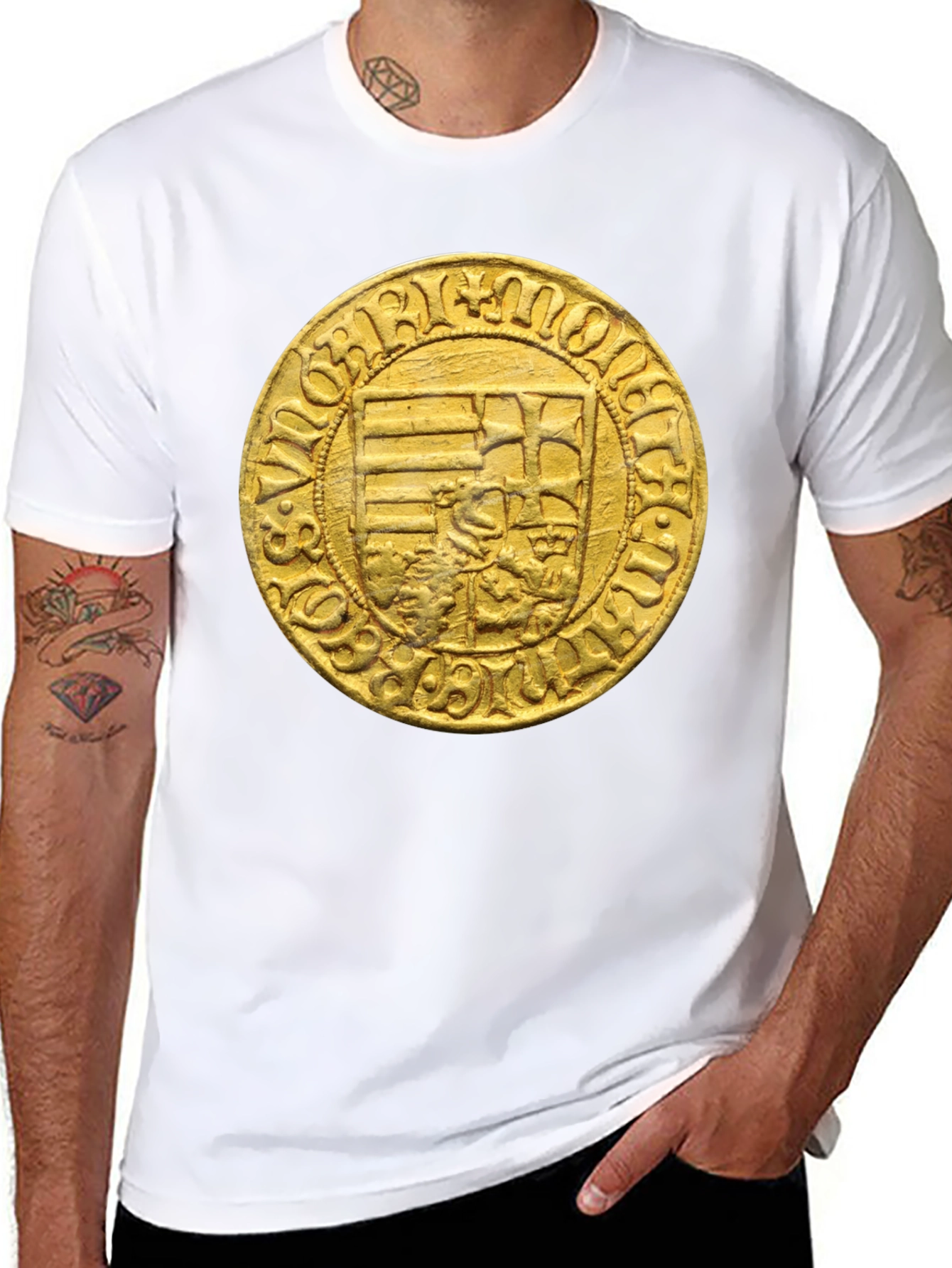 Medieval Coin Graphic T-Shirt