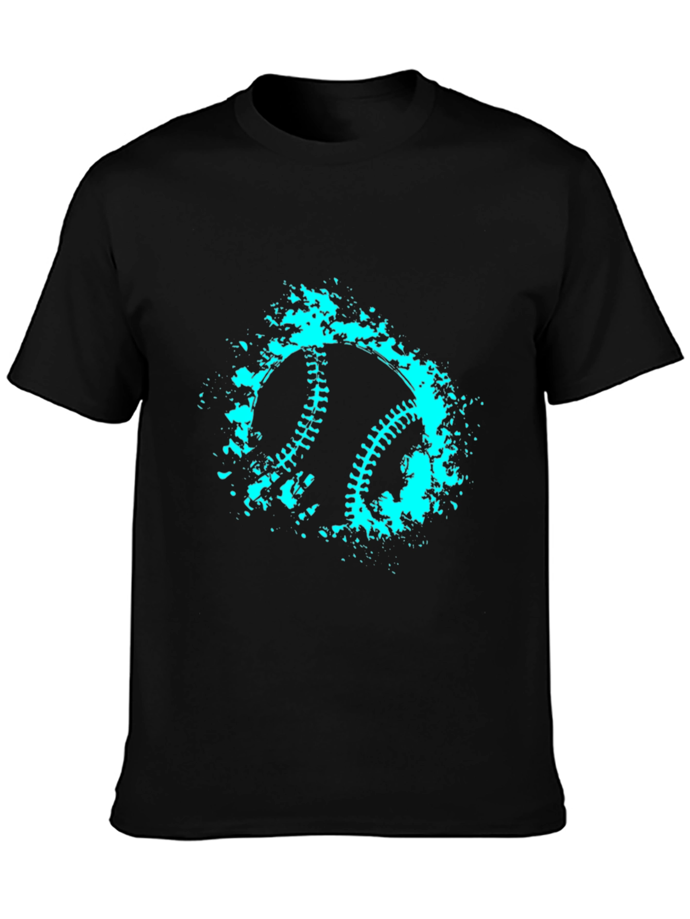 Baseball Splash Graphic T-Shirt - Cool Casual Style