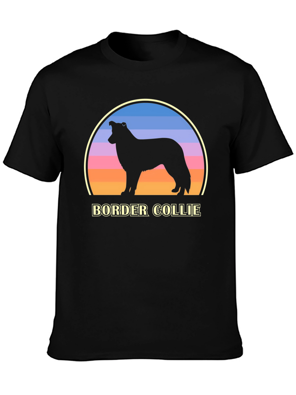 Border Collie Sunset Graphic Tee