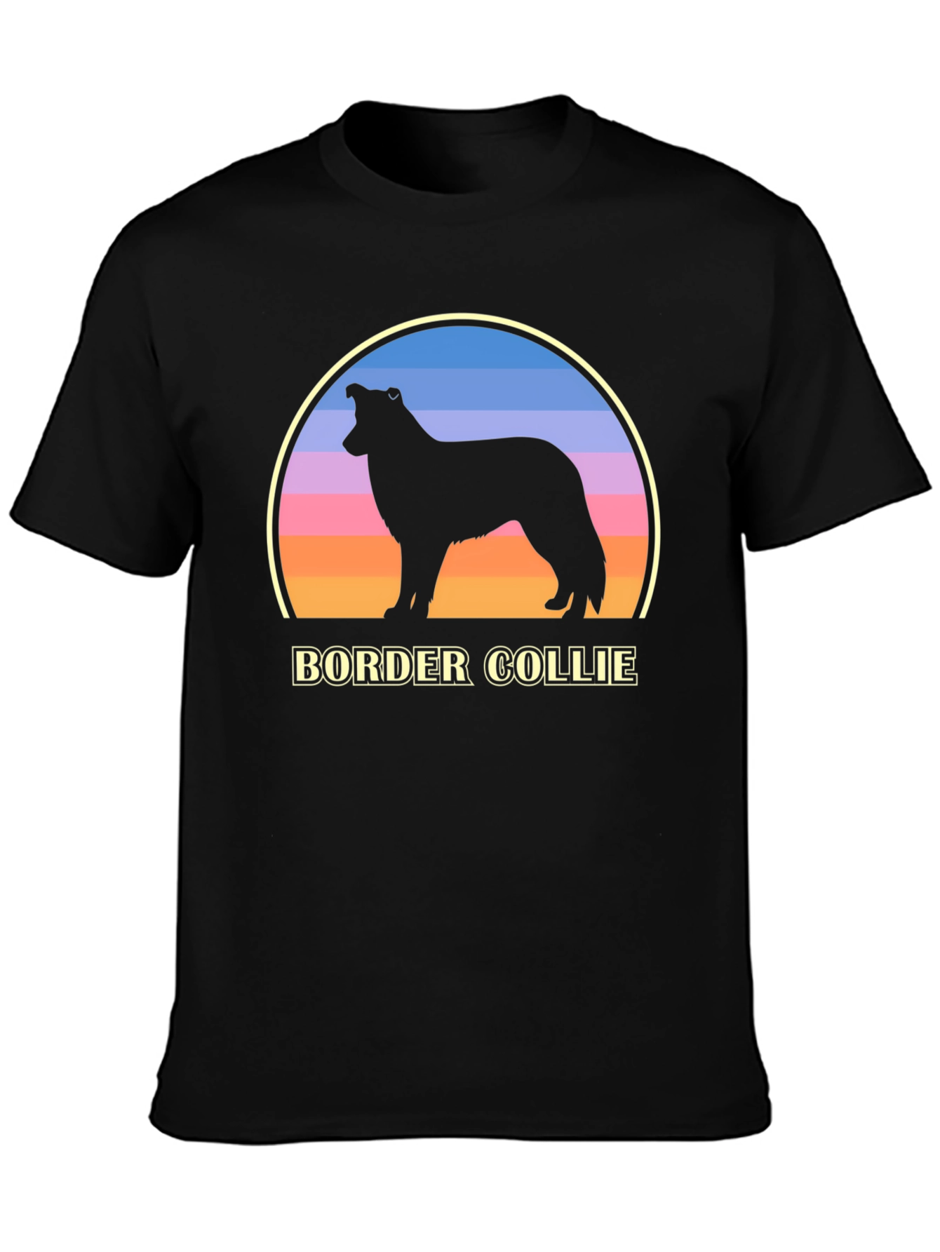 Border Collie Sunset Graphic Tee
