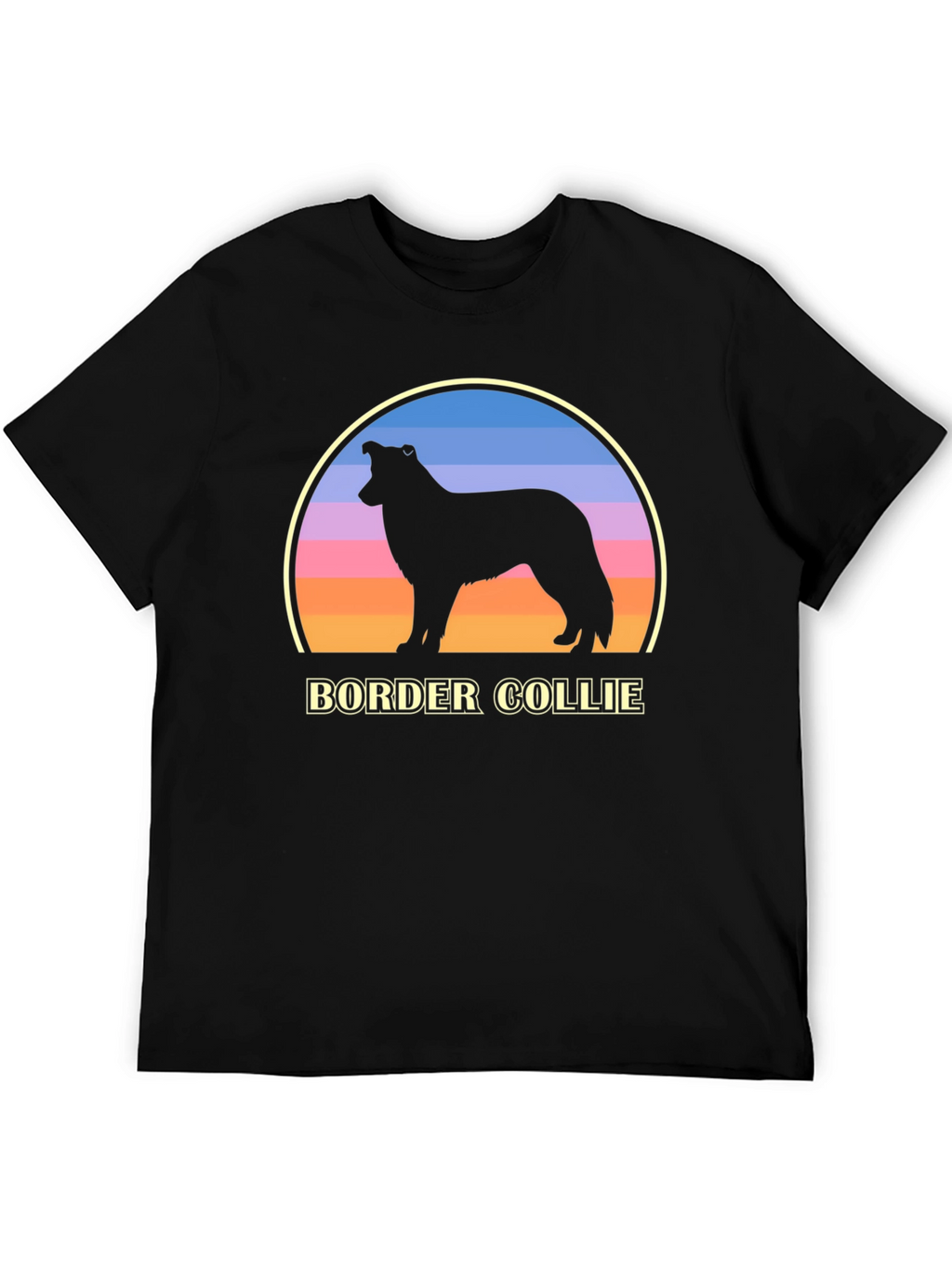 Border Collie Sunset Graphic Tee