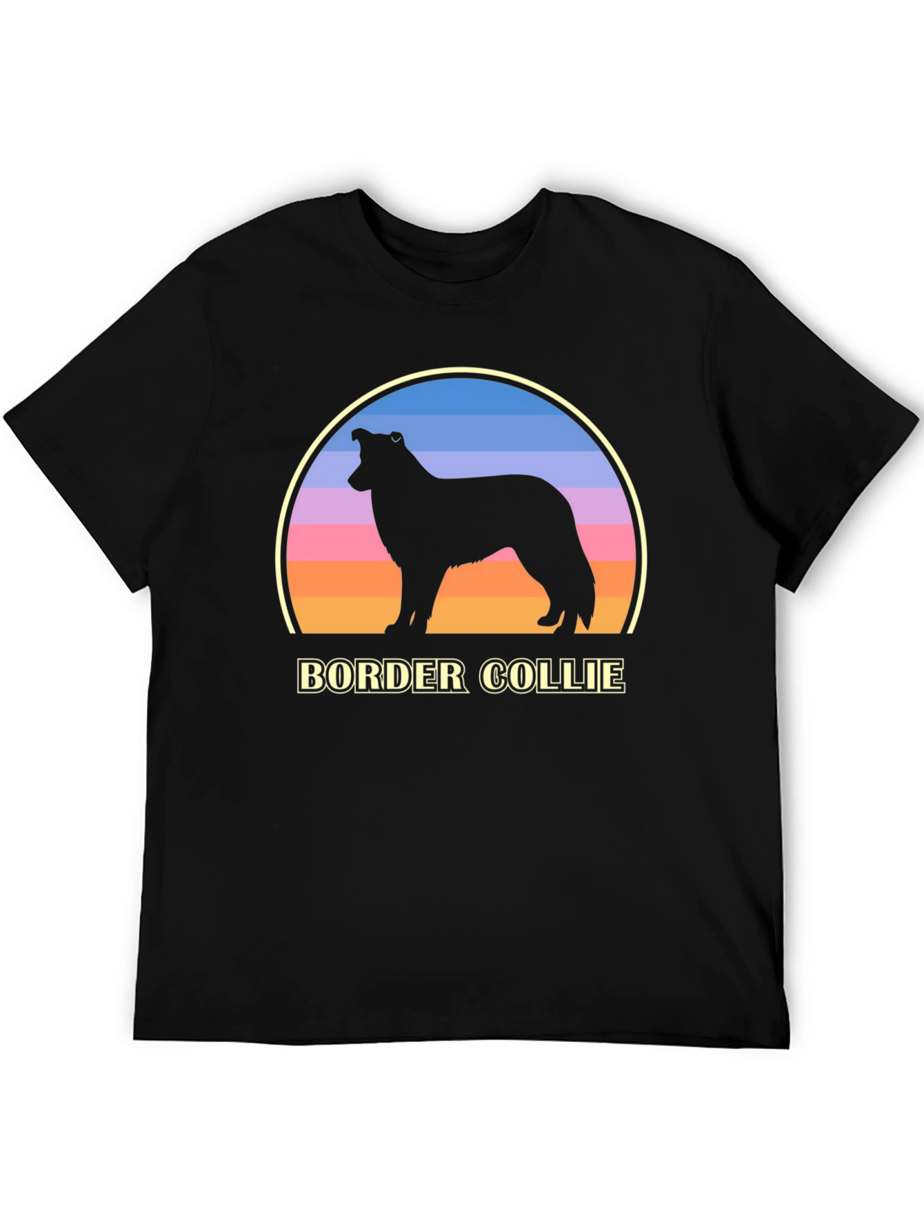 Border Collie Sunset Graphic Tee