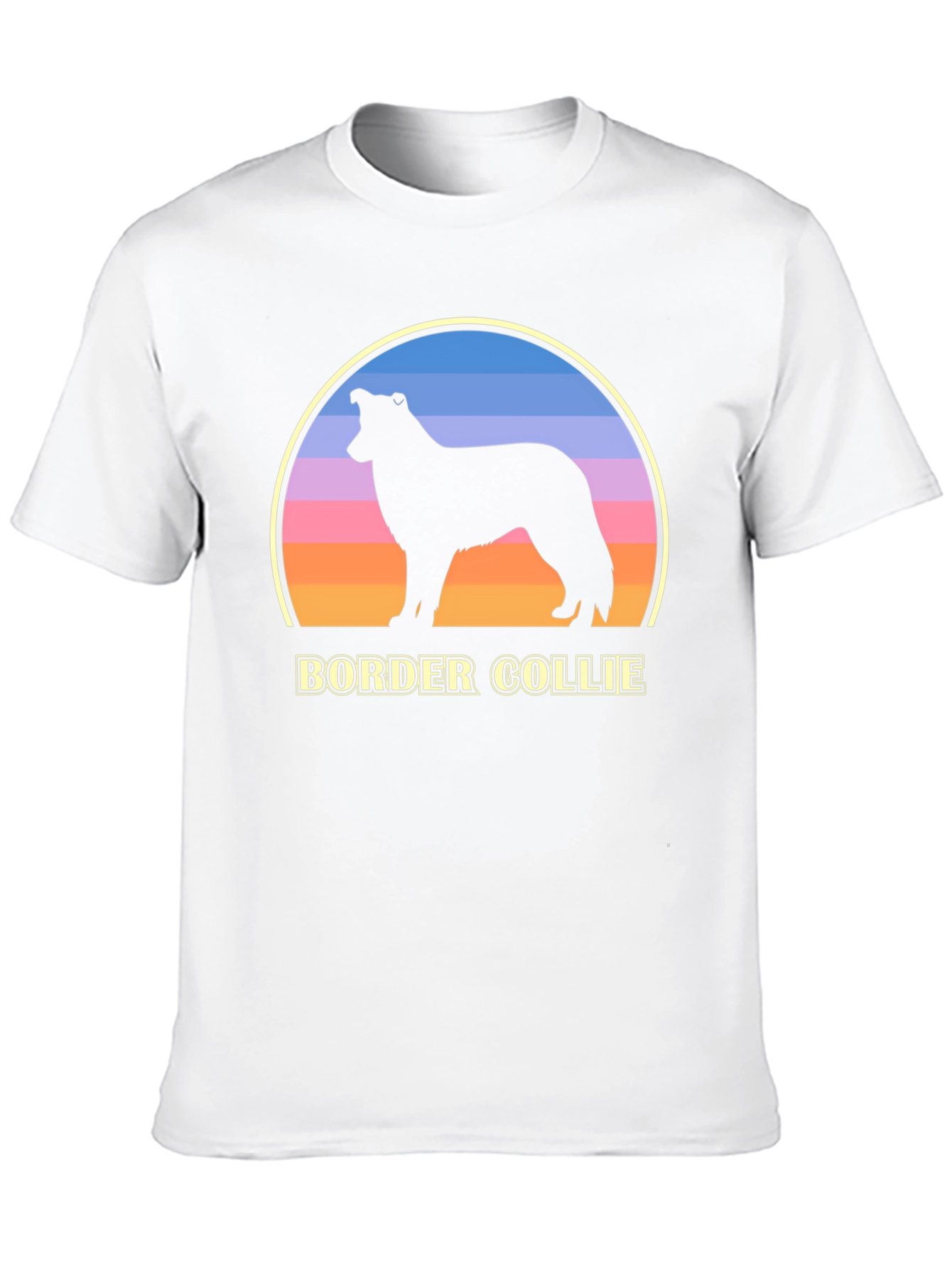 Border Collie Sunset Graphic Tee