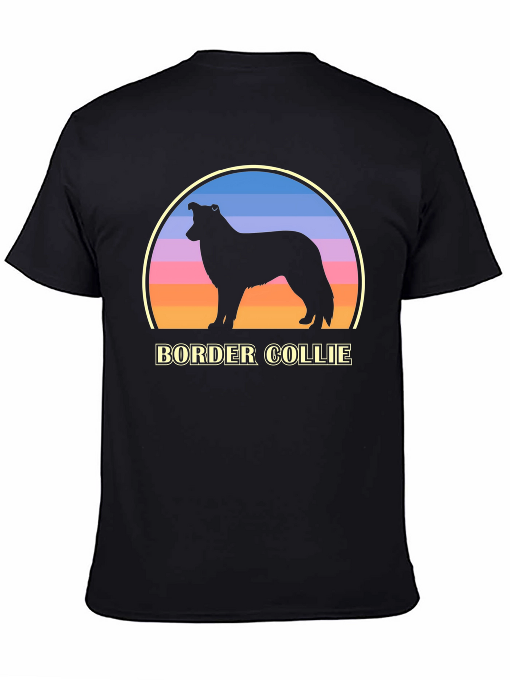 Border Collie Sunset Graphic Tee