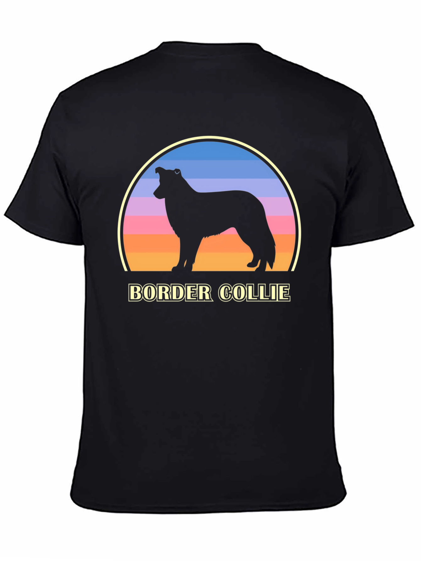 Border Collie Sunset Graphic Tee