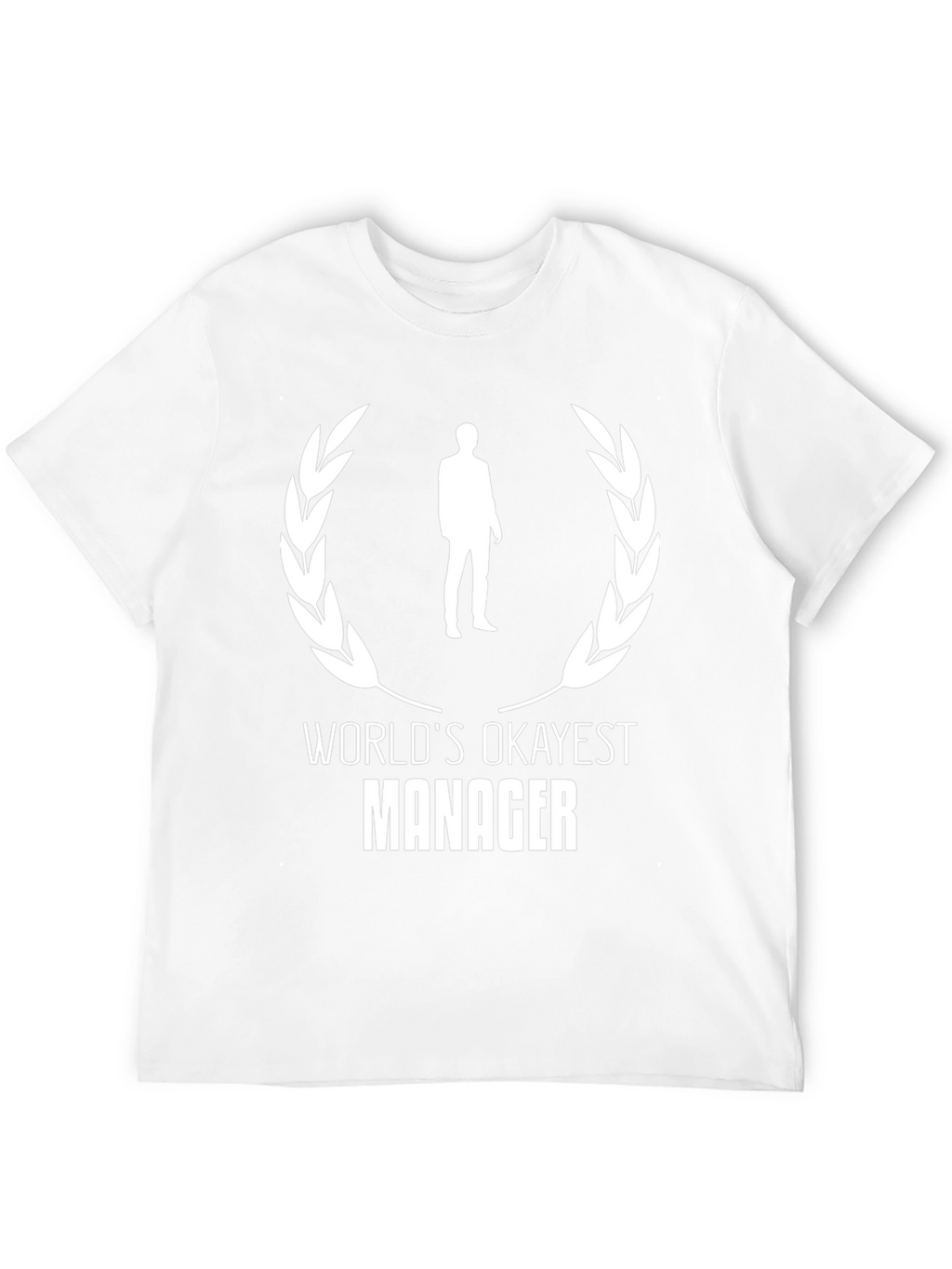 Worlds Okayest Manager Black T-Shirt