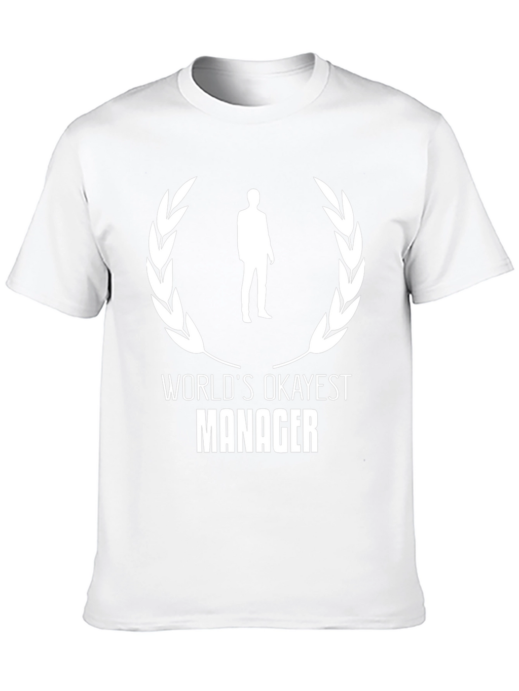 Worlds Okayest Manager Black T-Shirt