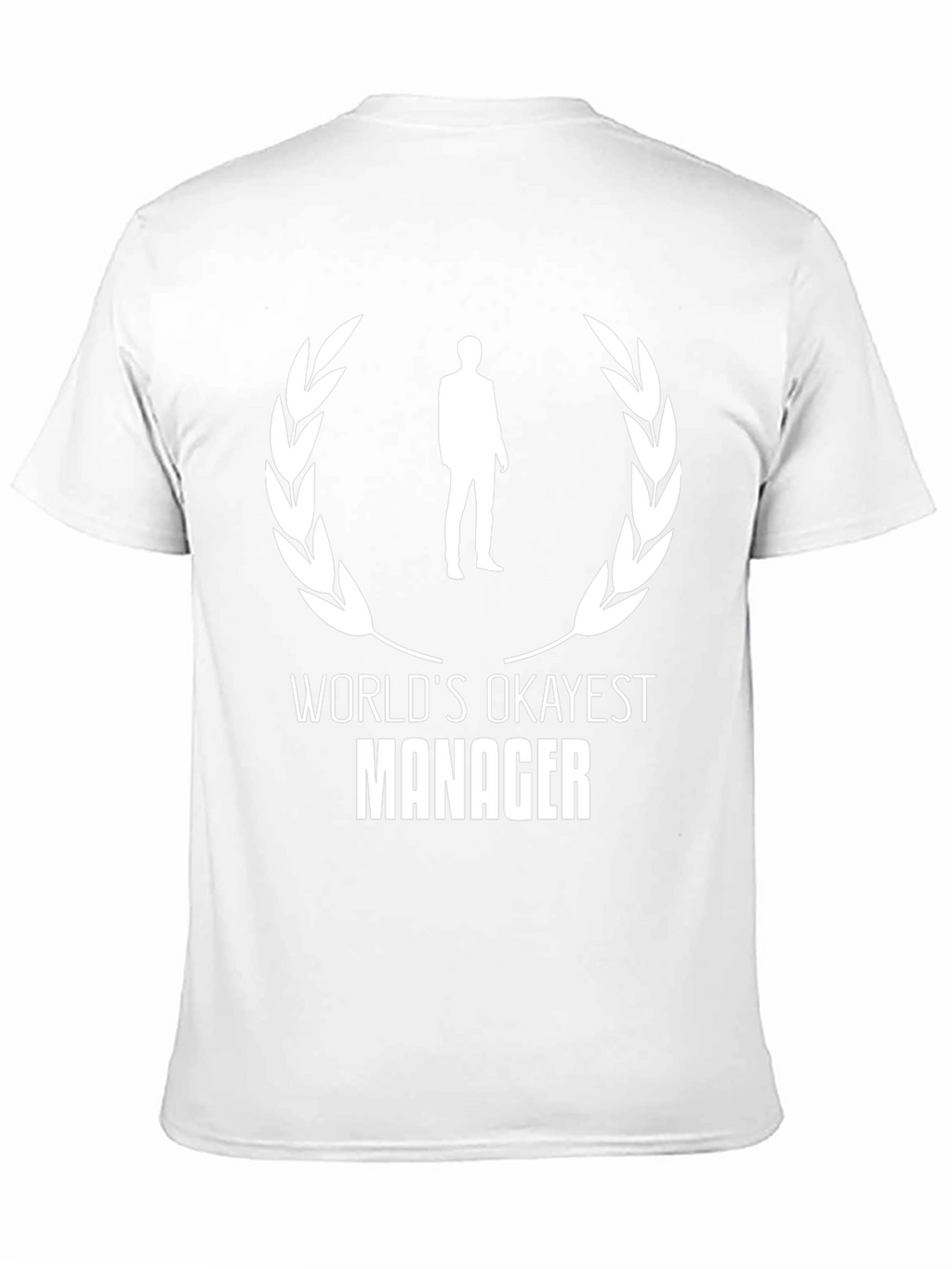 Worlds Okayest Manager Black T-Shirt