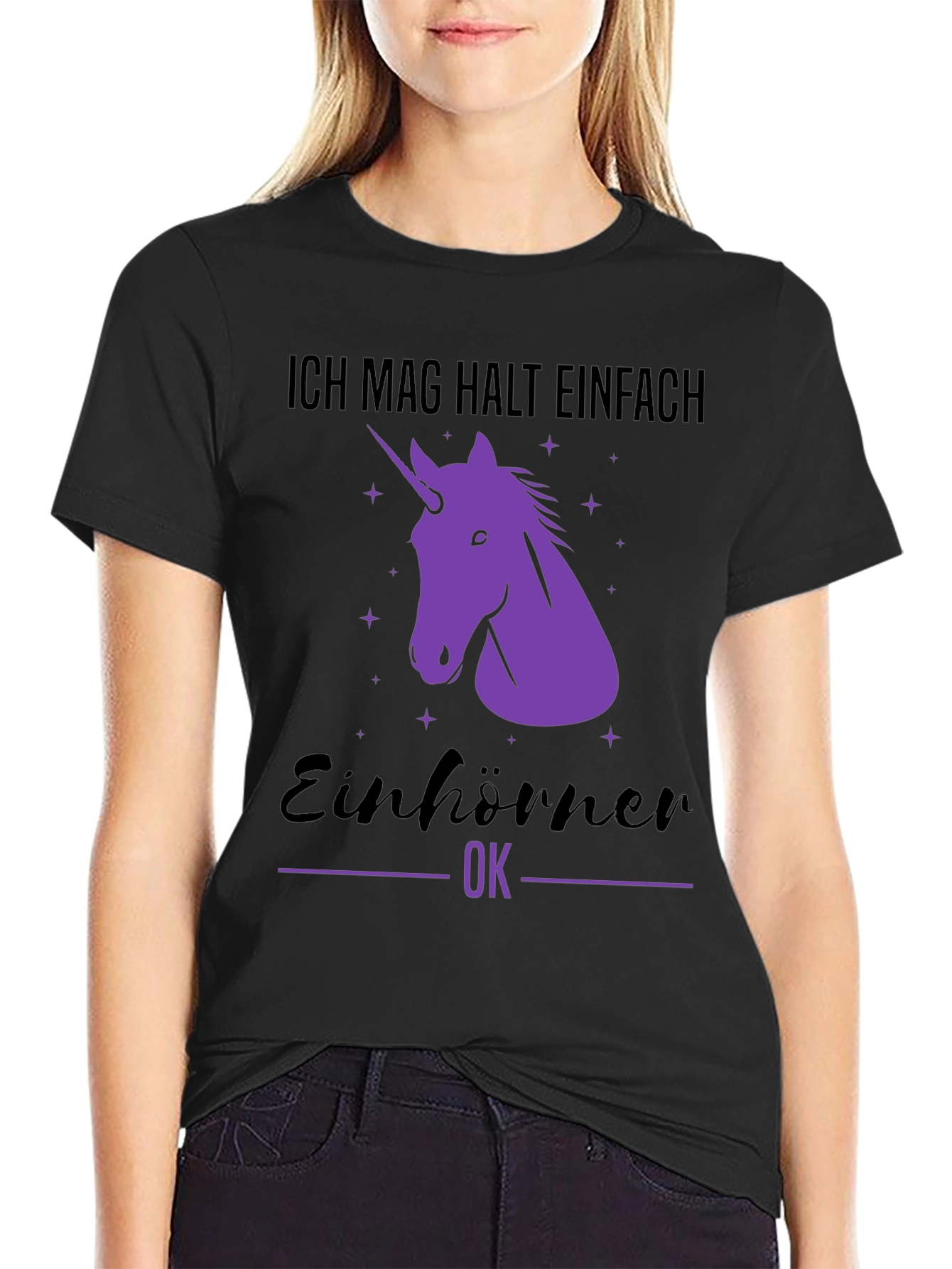 Unicorn T-Shirt - Ich mag halt einfach Einhörner OK