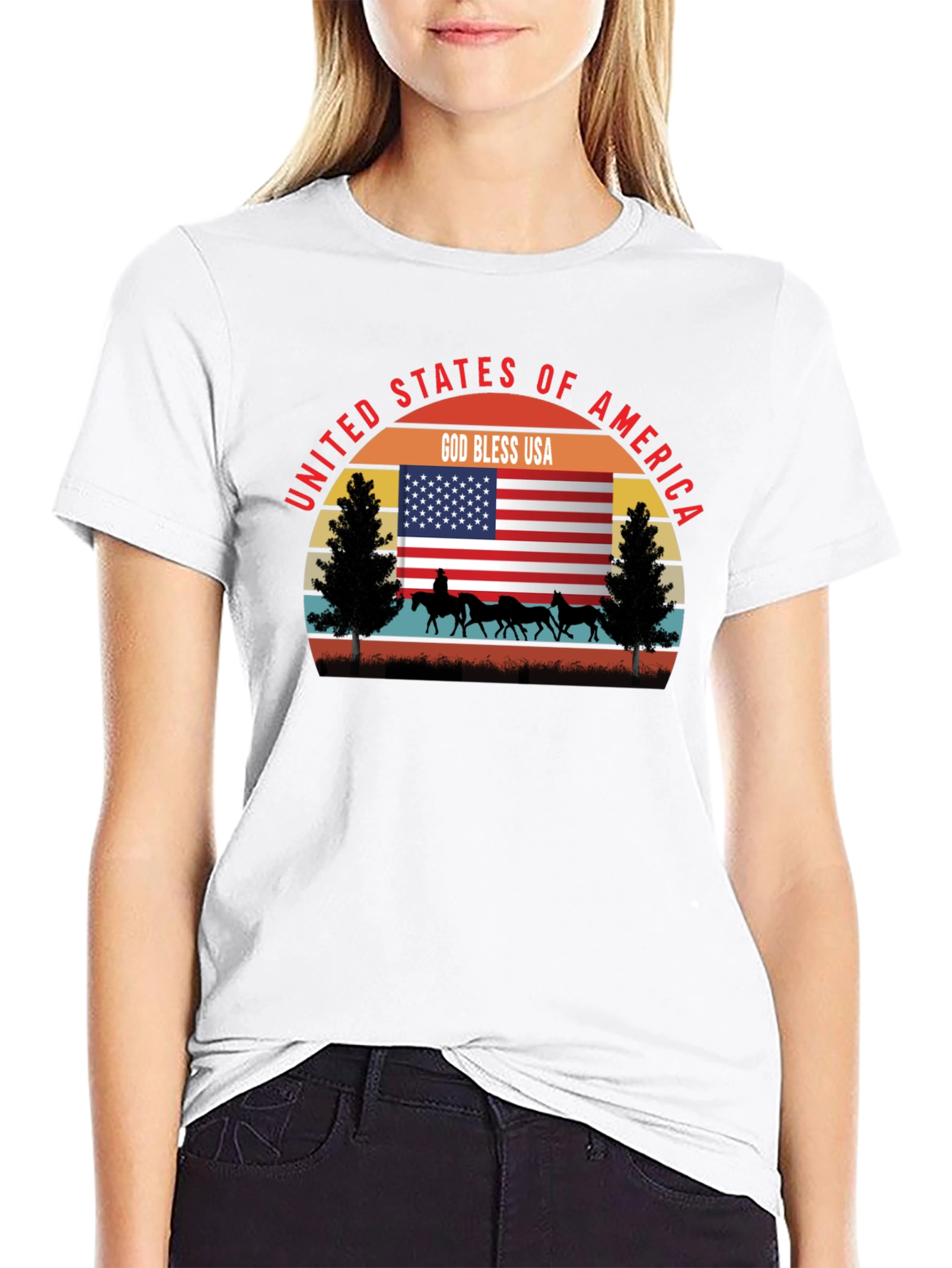 United States of America Patriotic Tee