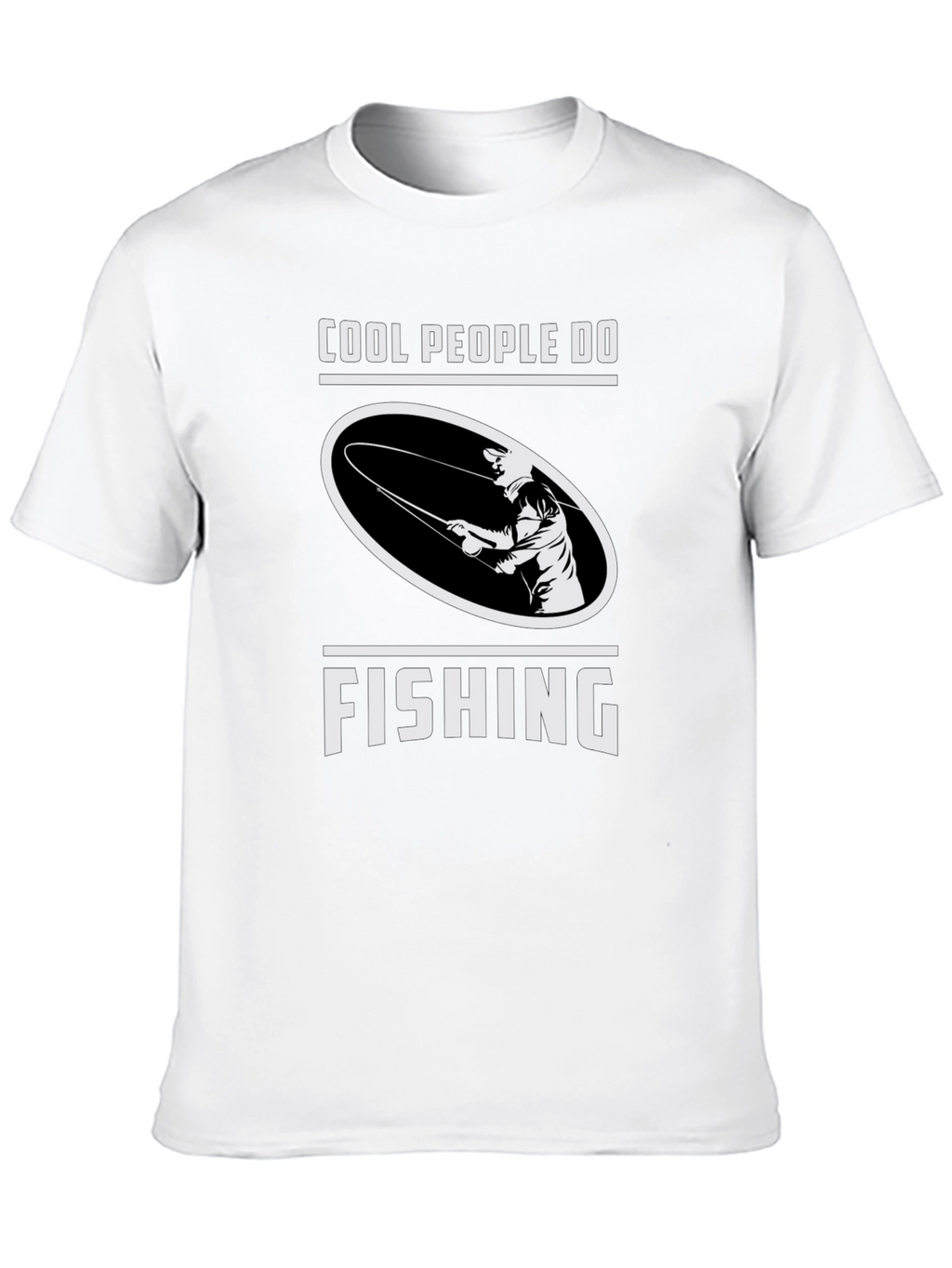 Cool People Fish Black Graphic Tee