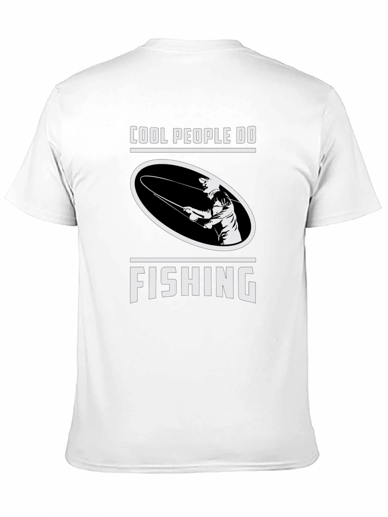 Cool People Fish Black Graphic Tee