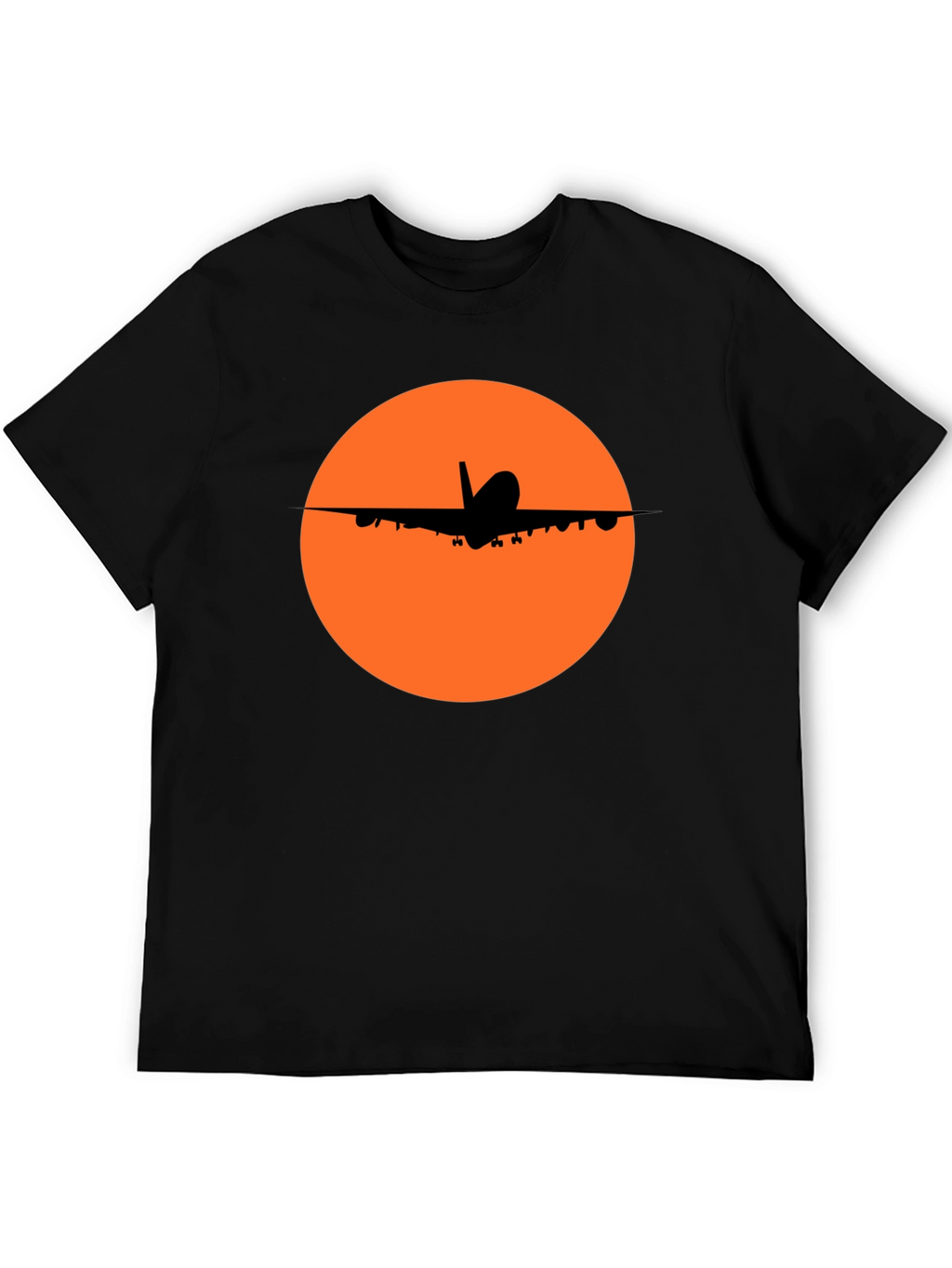 Airplane Silhouette T-Shirt - Stylish Aviation Tee