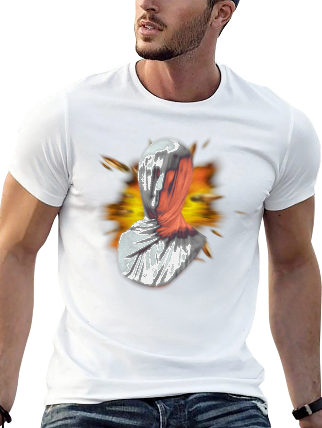 Abstract Faceless Graphic Tee - Bold Streetwear