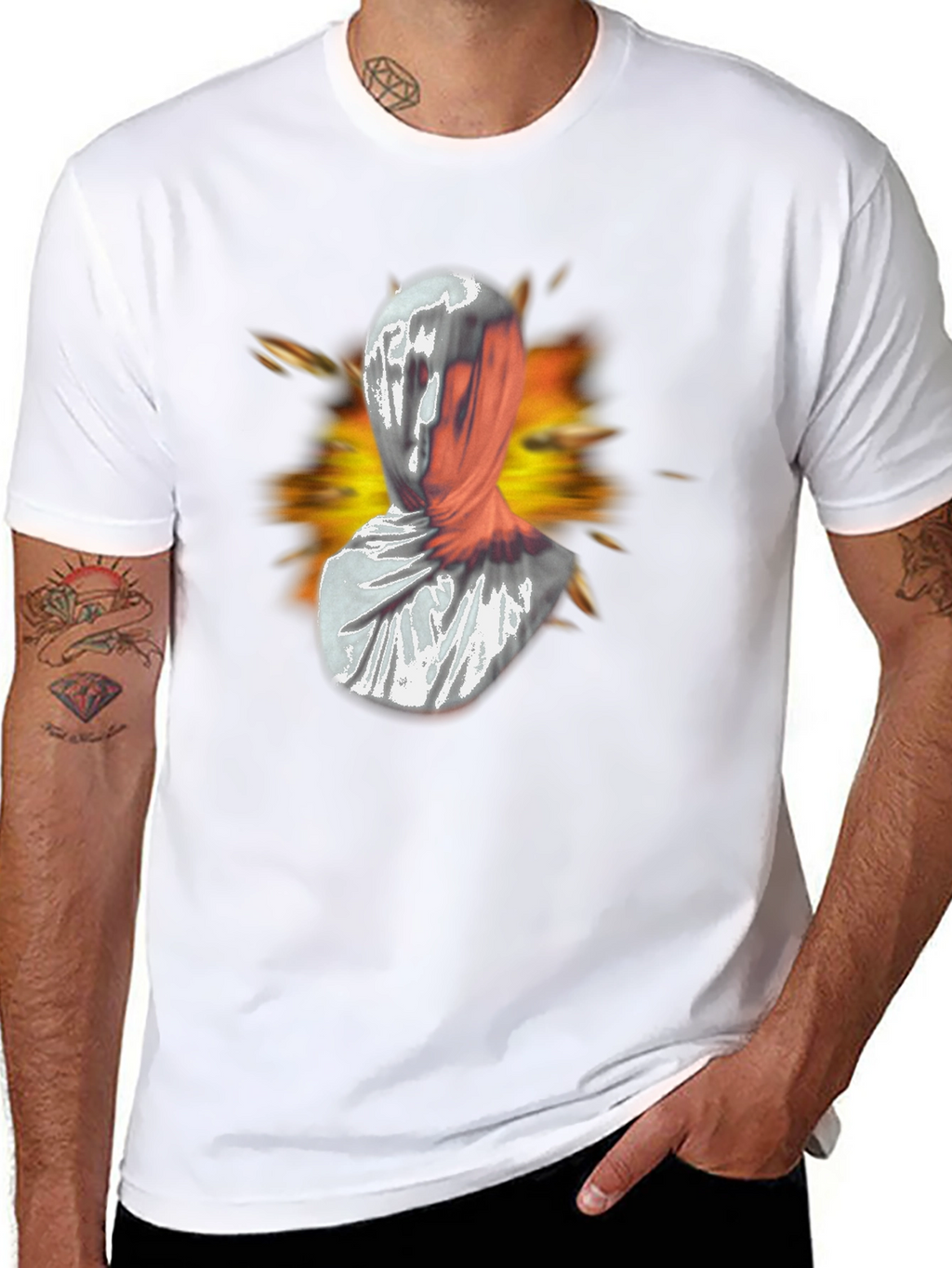 Abstract Faceless Graphic Tee - Bold Streetwear