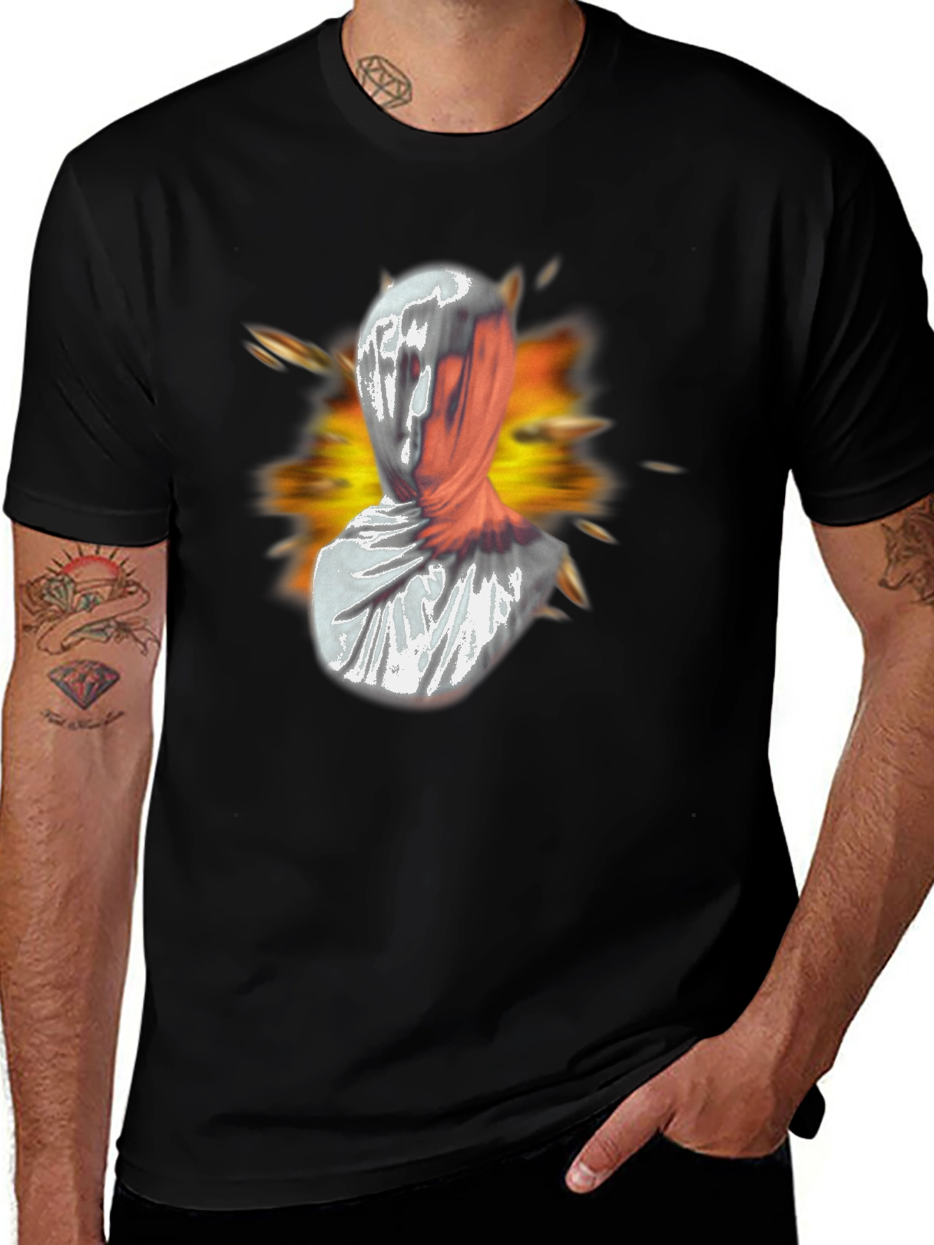 Abstract Faceless Graphic Tee - Bold Streetwear