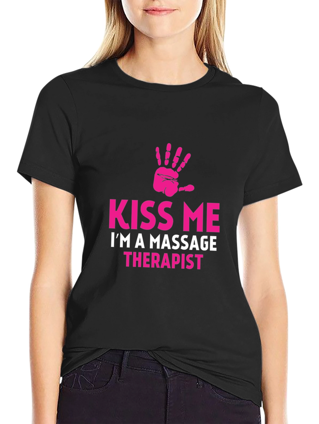 Kiss Me Massage Therapist Graphic T-Shirt