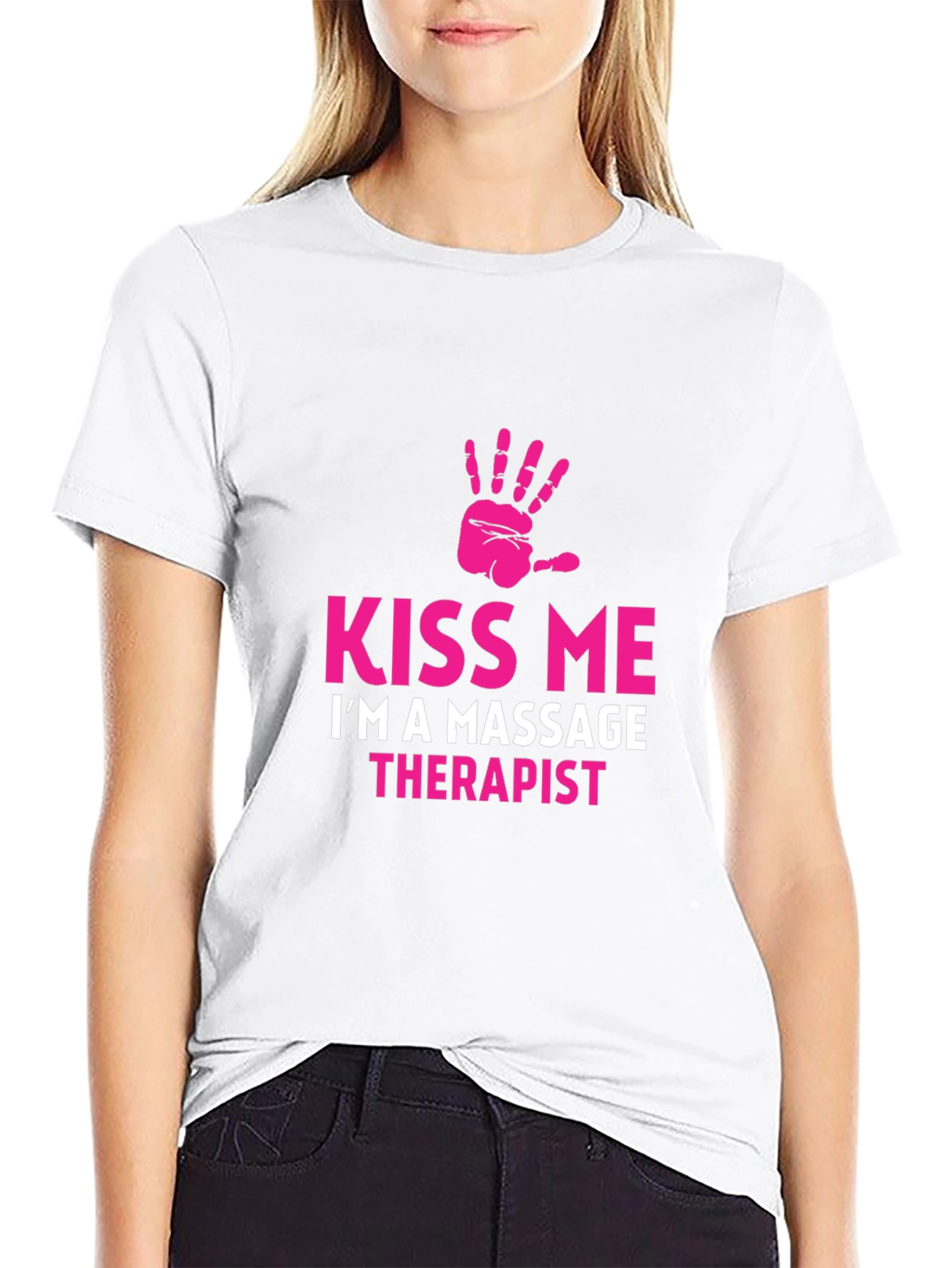 Kiss Me Massage Therapist Graphic T-Shirt