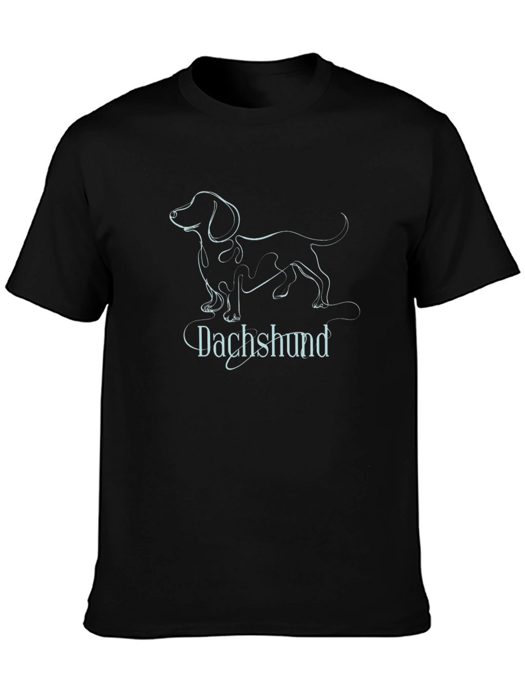 Dachshund Line Art T-Shirt - Stylish Pet Lover Tee