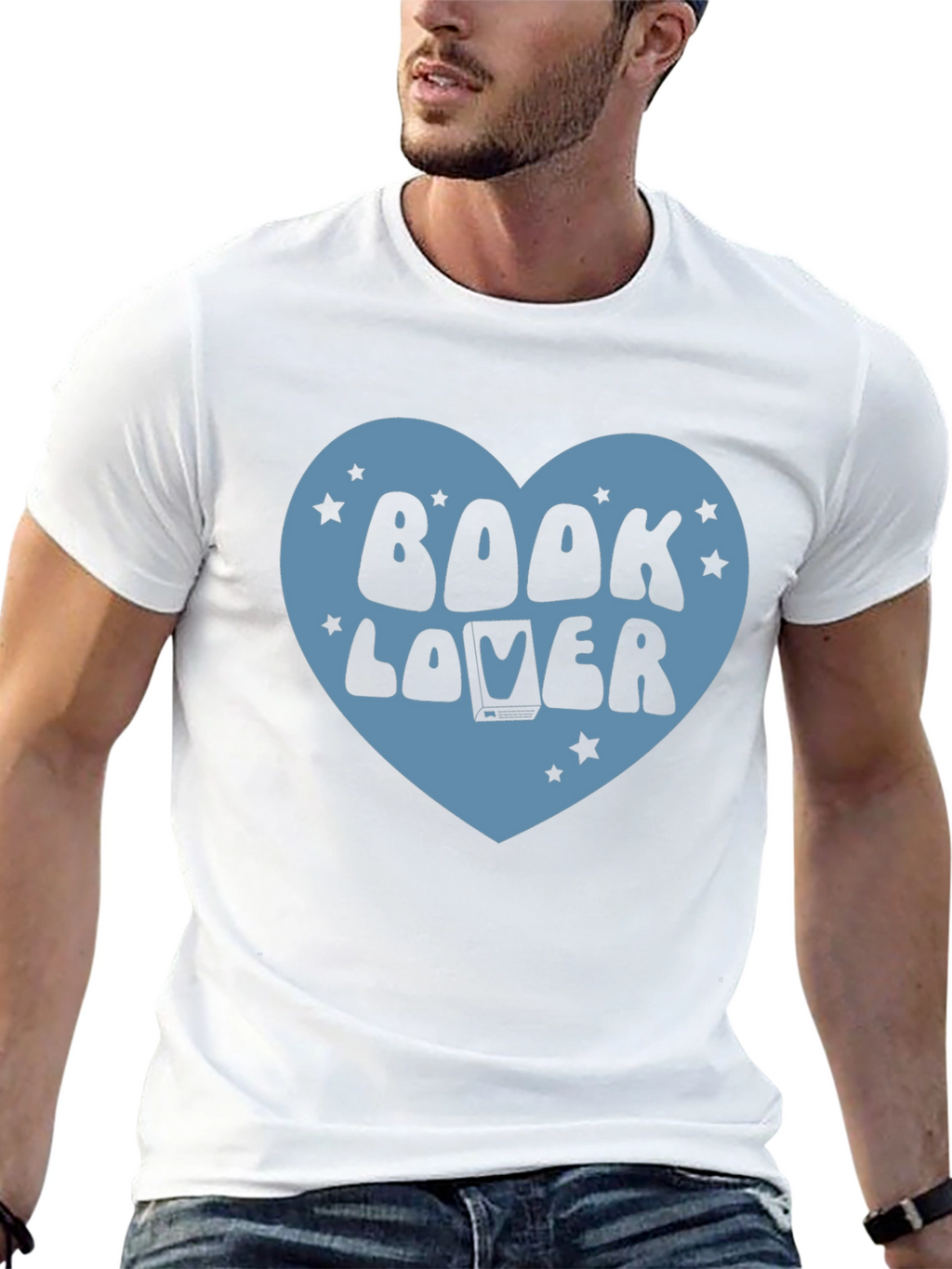 Book Lover Graphic T-Shirt - Black