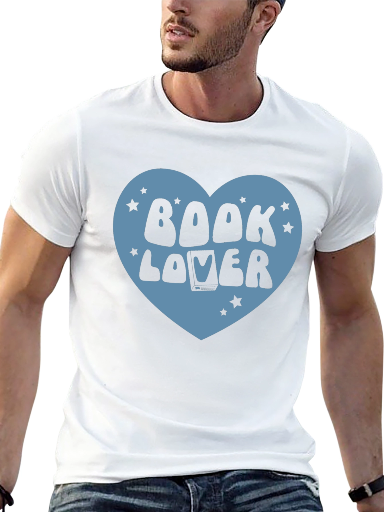 Book Lover Graphic T-Shirt - Black