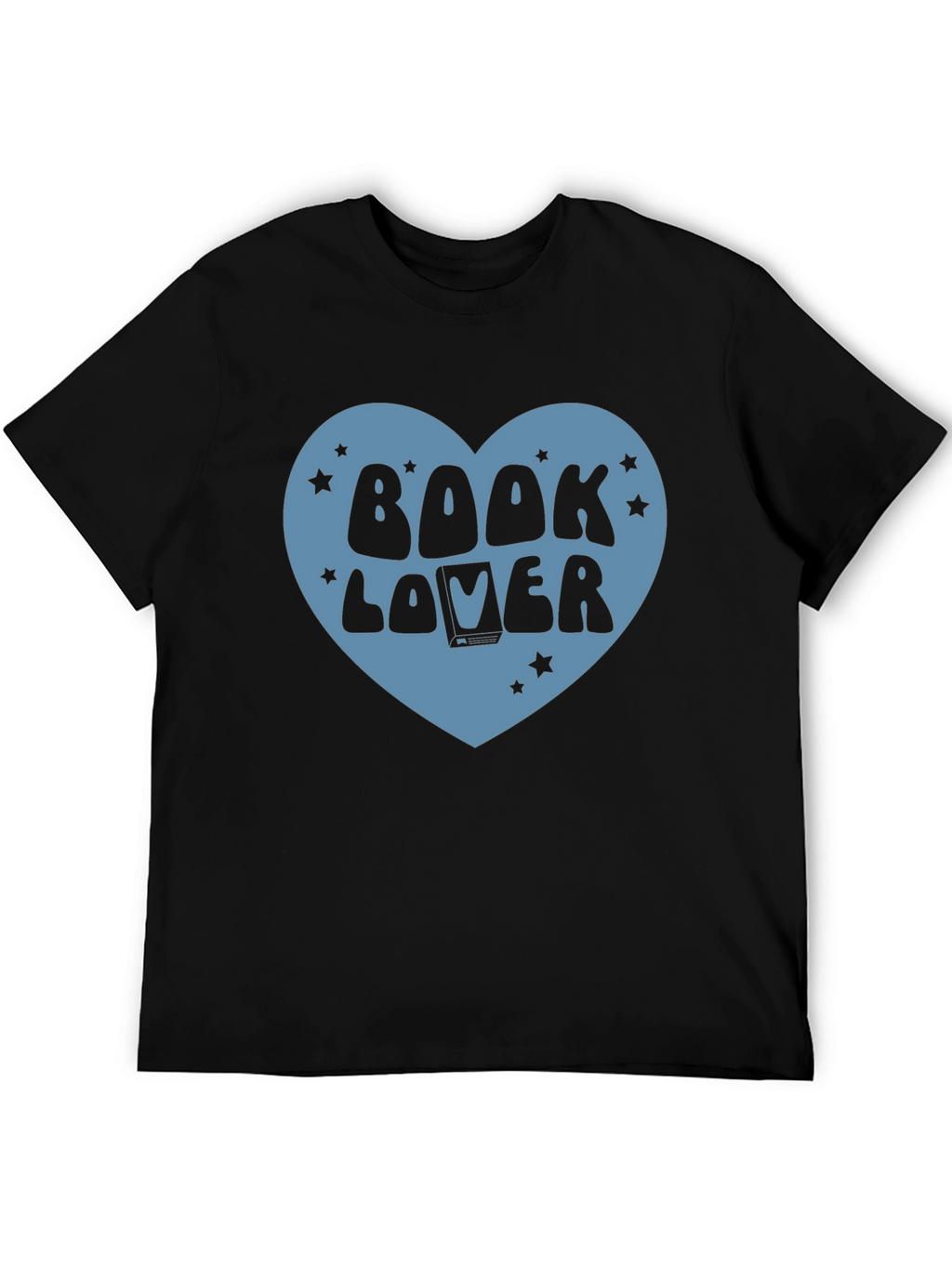 Book Lover Graphic T-Shirt - Black