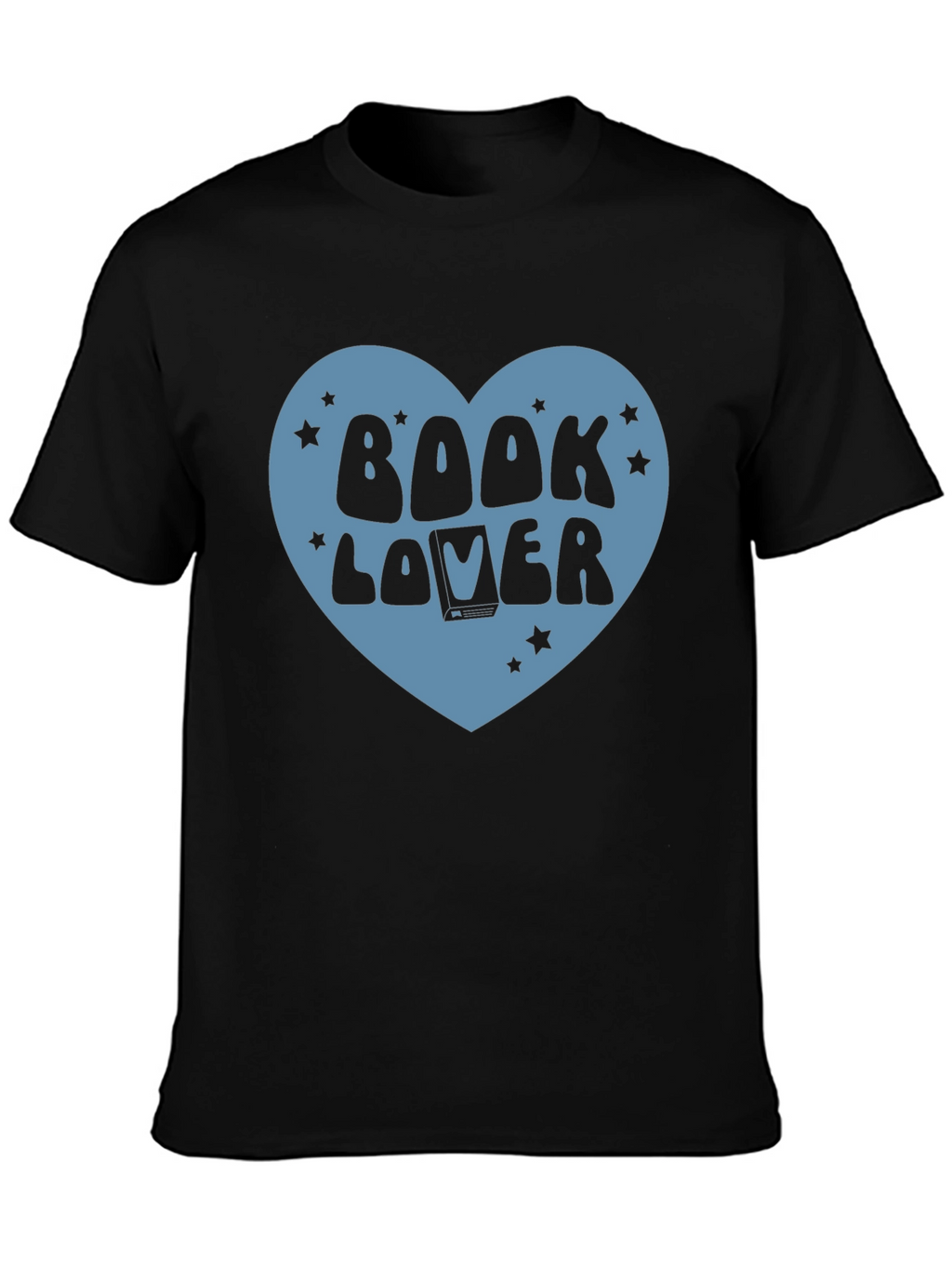 Book Lover Graphic T-Shirt - Black