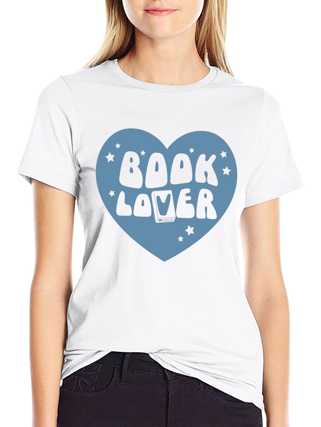 Book Lover Graphic T-Shirt - Black