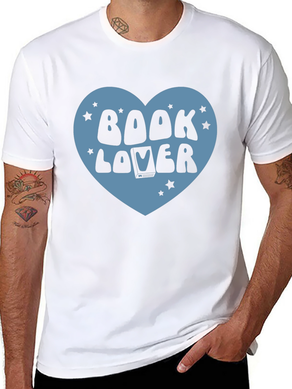 Book Lover Graphic T-Shirt - Black