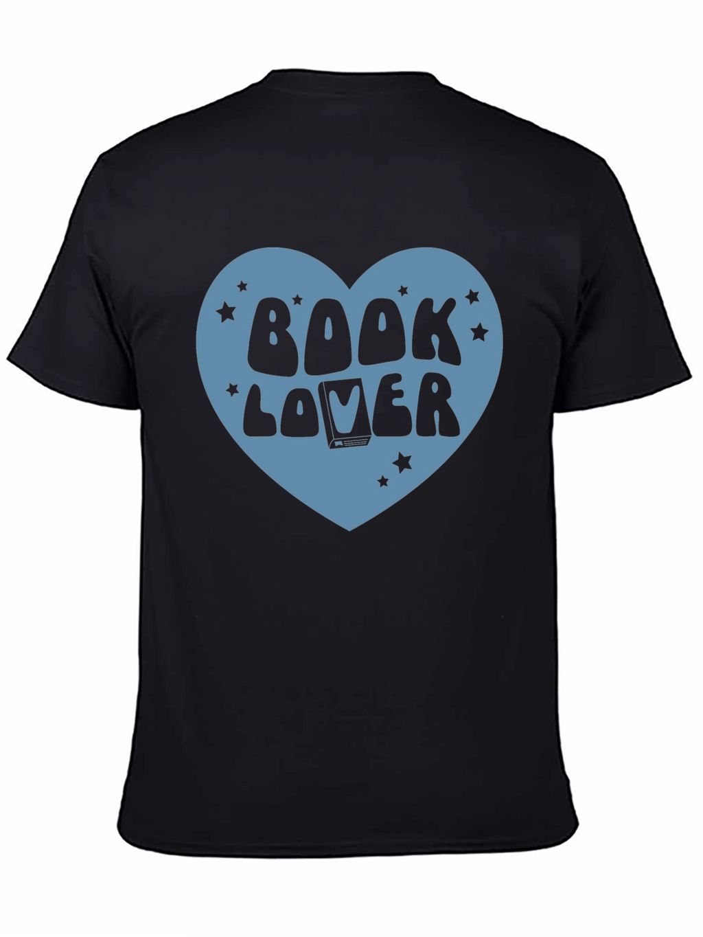 Book Lover Graphic T-Shirt - Black