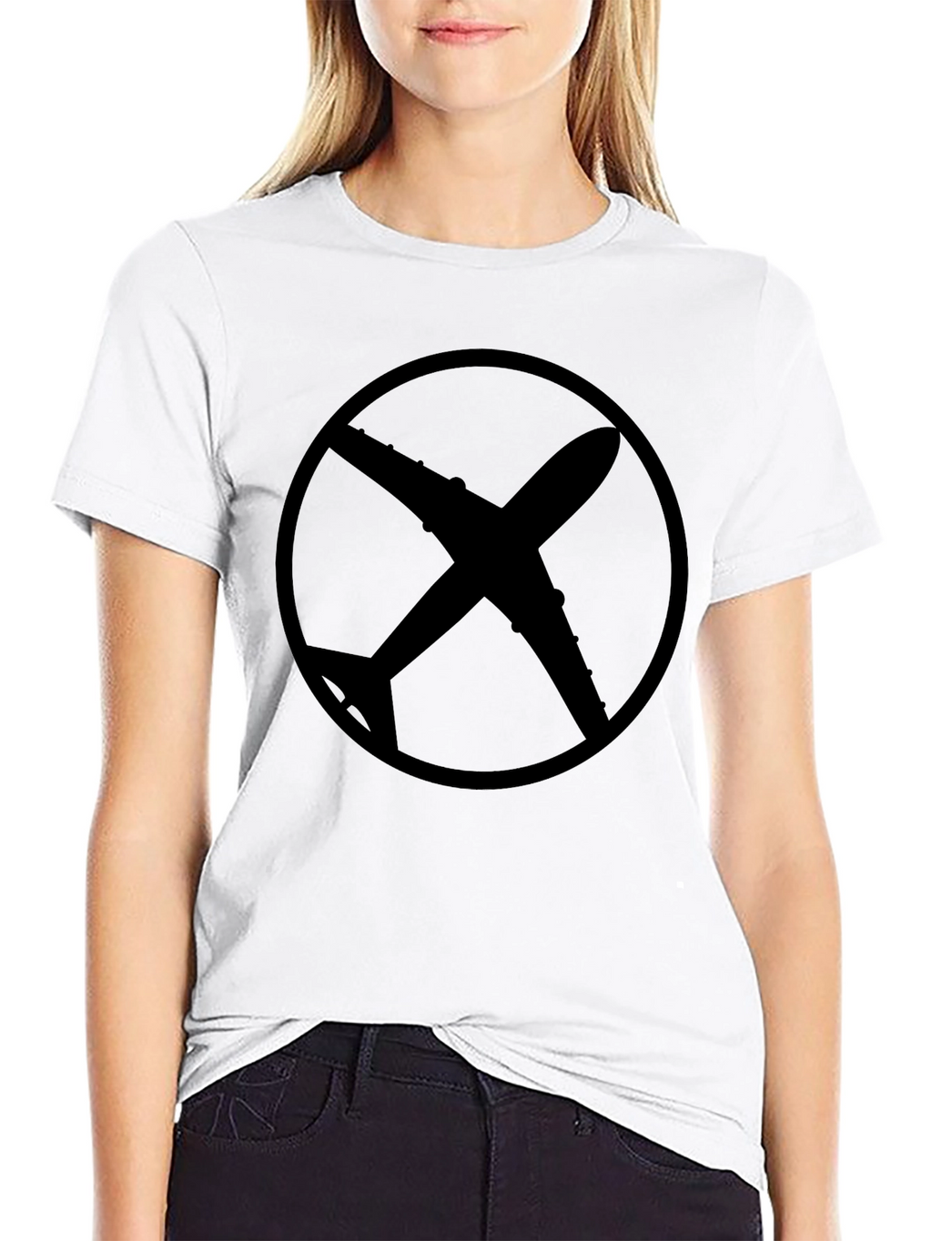 Airplane Silhouette T-Shirt - Graphic Tee