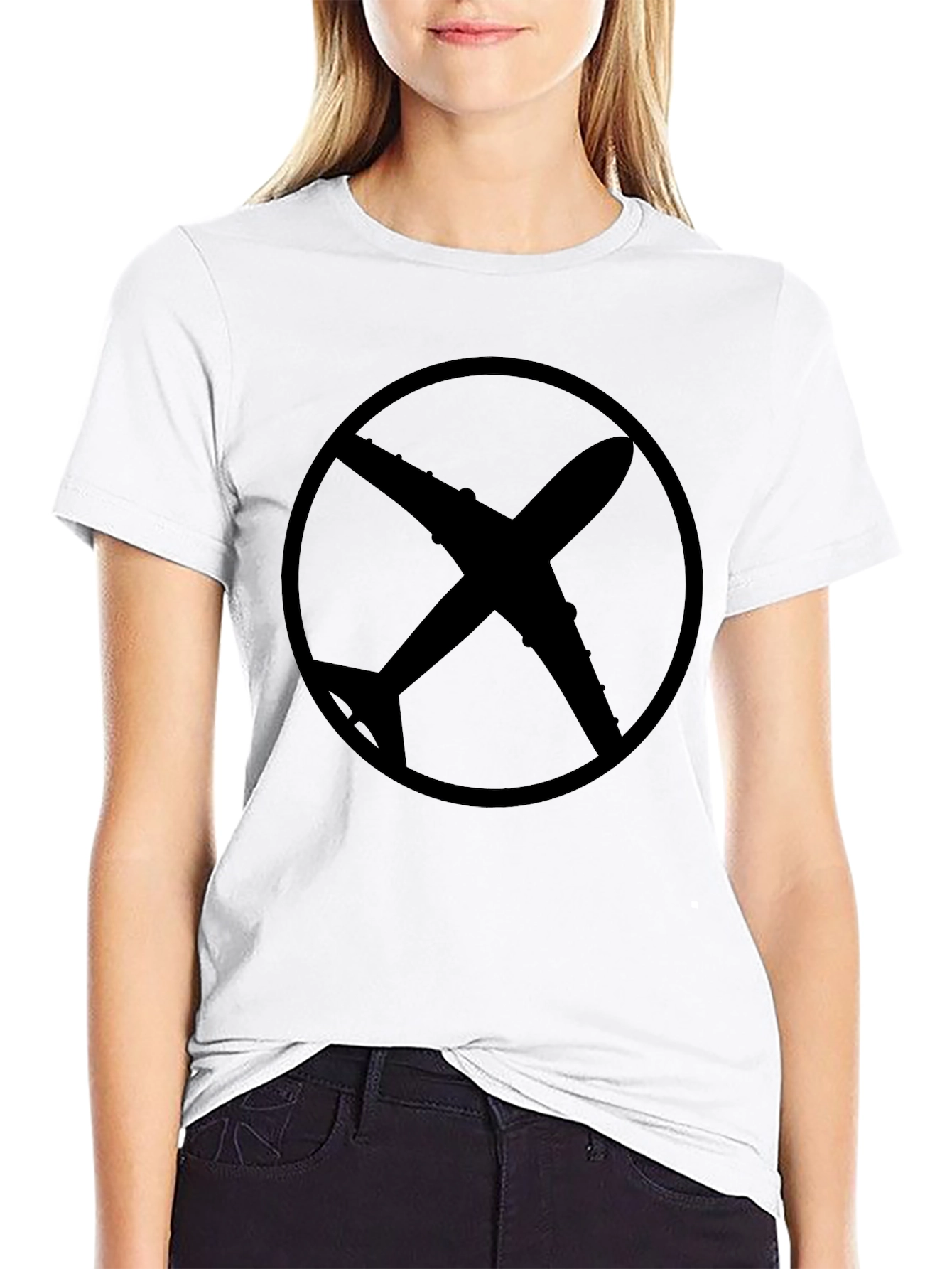 Airplane Silhouette T-Shirt - Graphic Tee