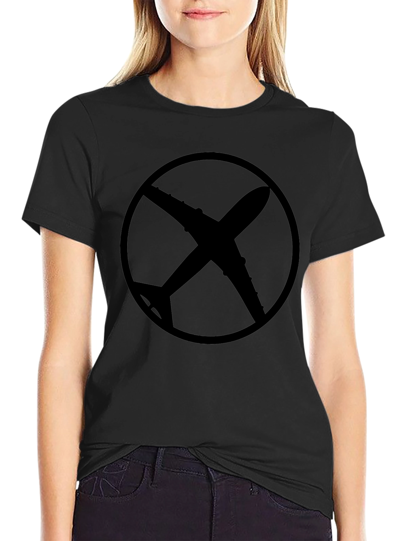 Airplane Silhouette T-Shirt - Graphic Tee