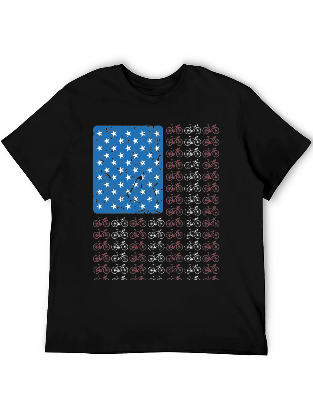 American Flag Bicycle T-Shirt
