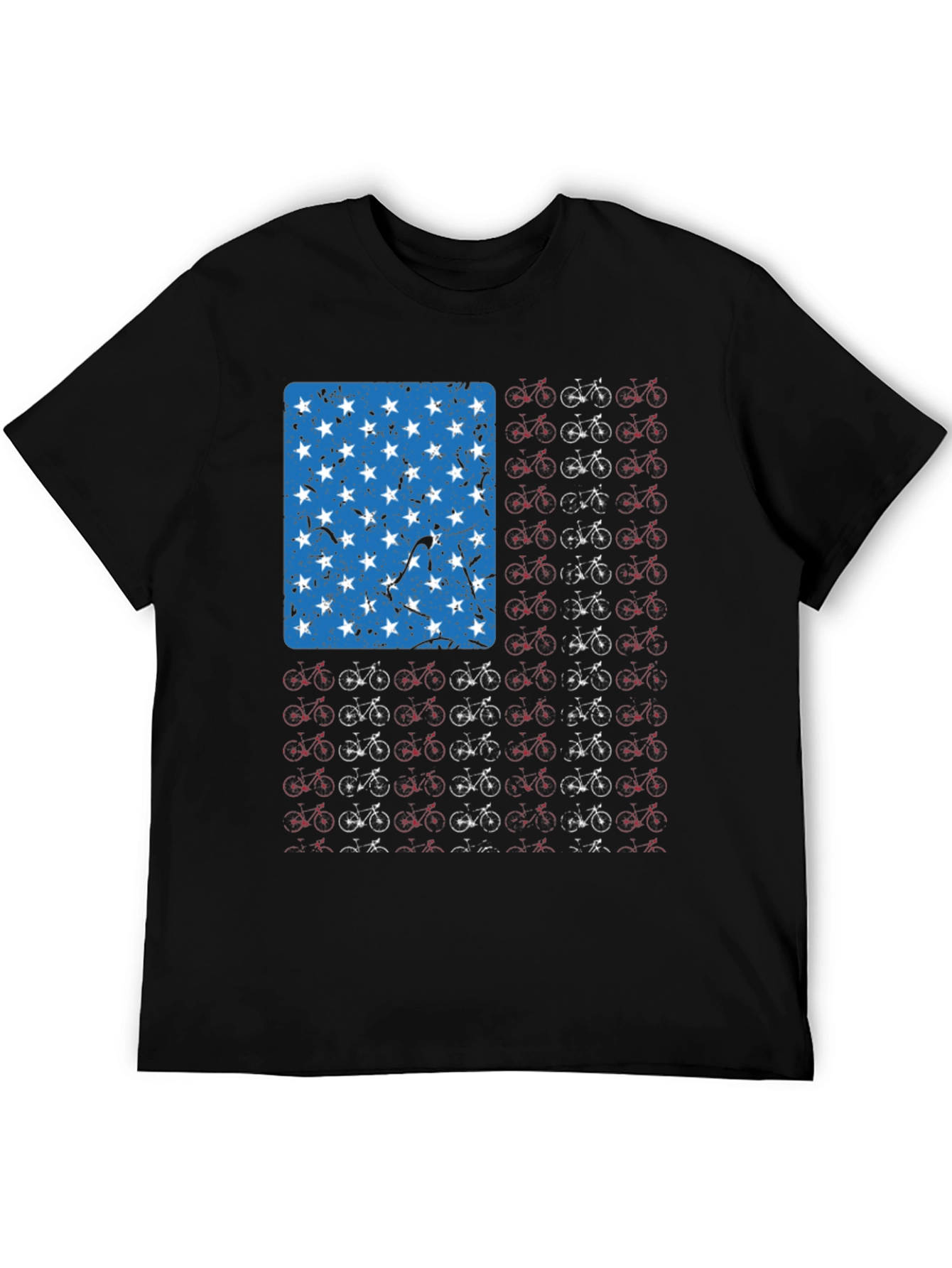 American Flag Bicycle T-Shirt
