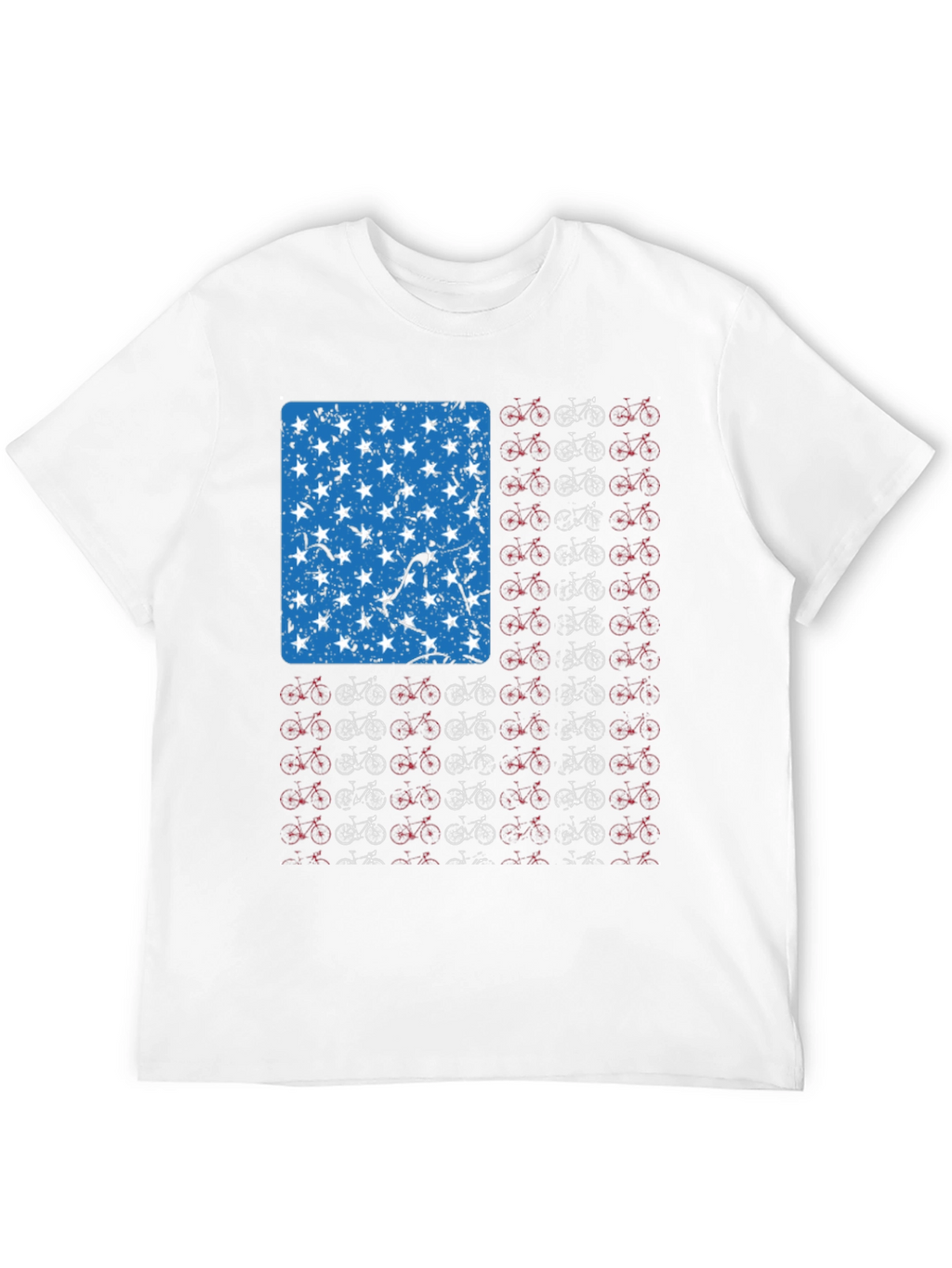 American Flag Bicycle T-Shirt