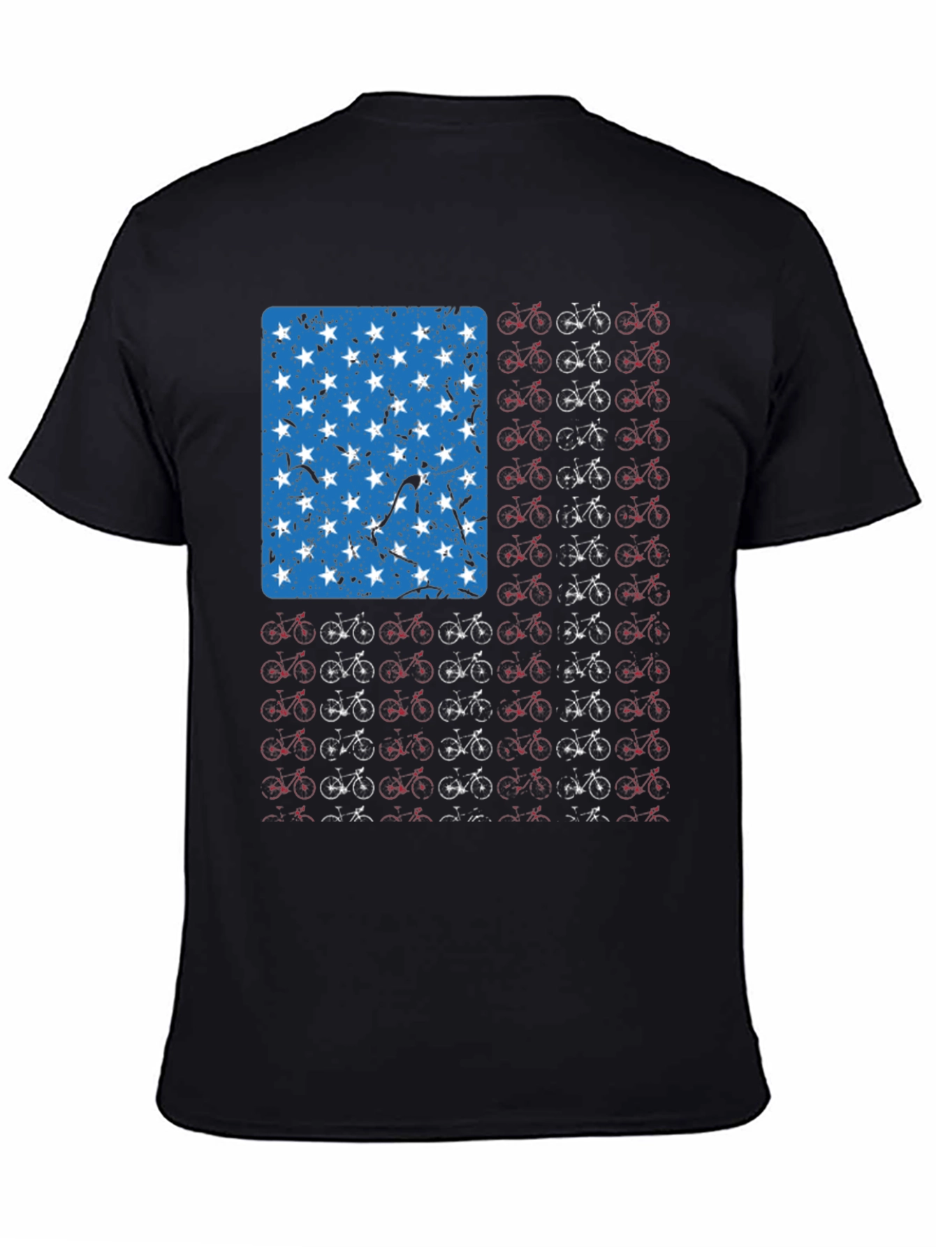American Flag Bicycle T-Shirt