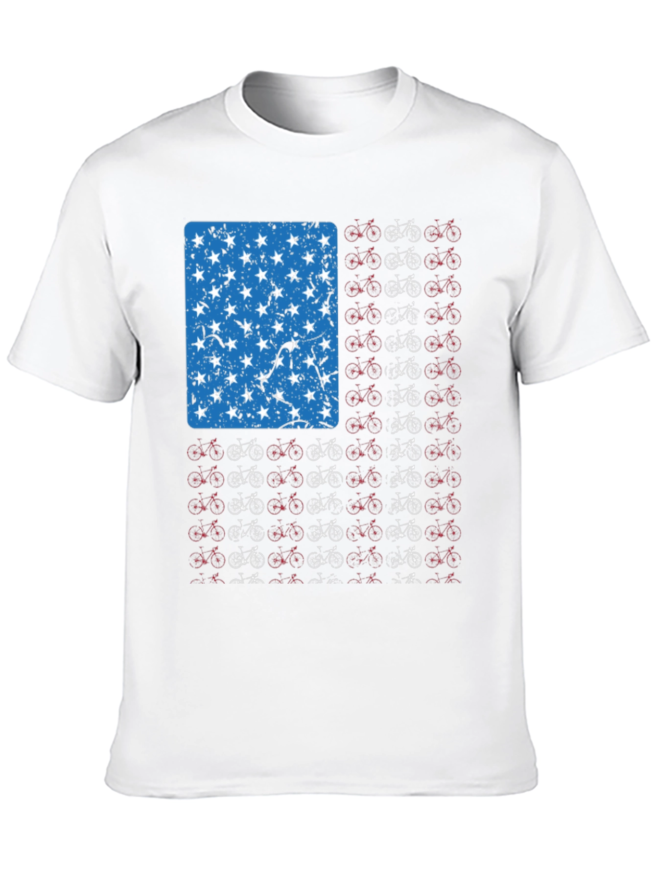 American Flag Bicycle T-Shirt