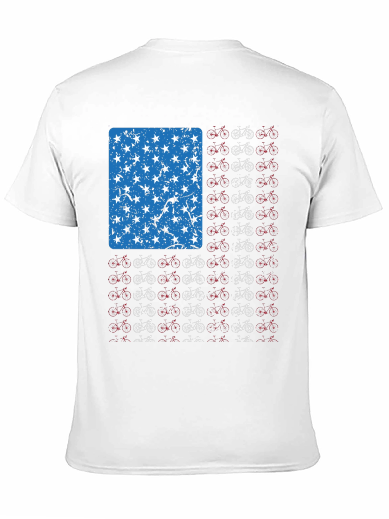 American Flag Bicycle T-Shirt