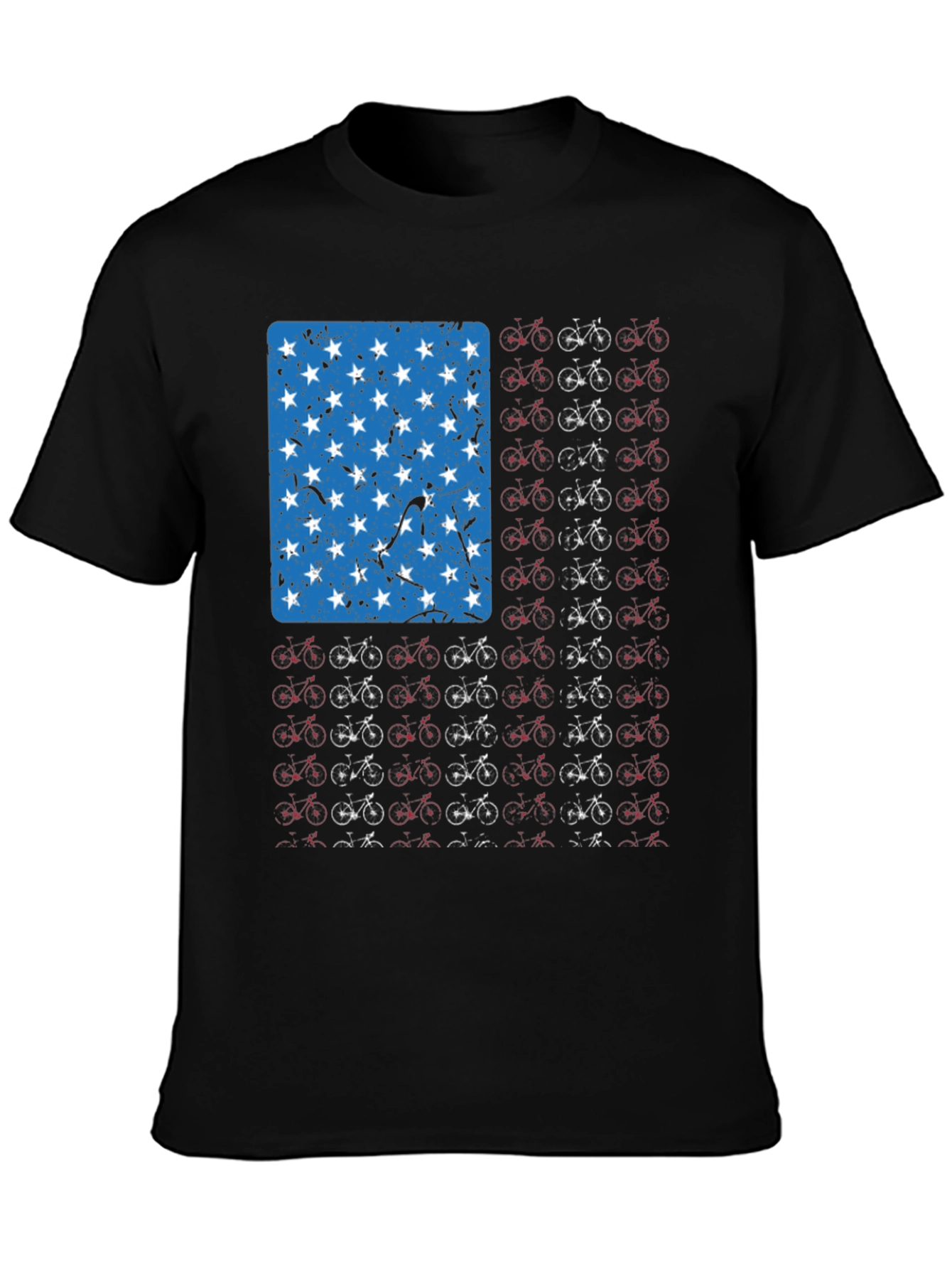 American Flag Bicycle T-Shirt